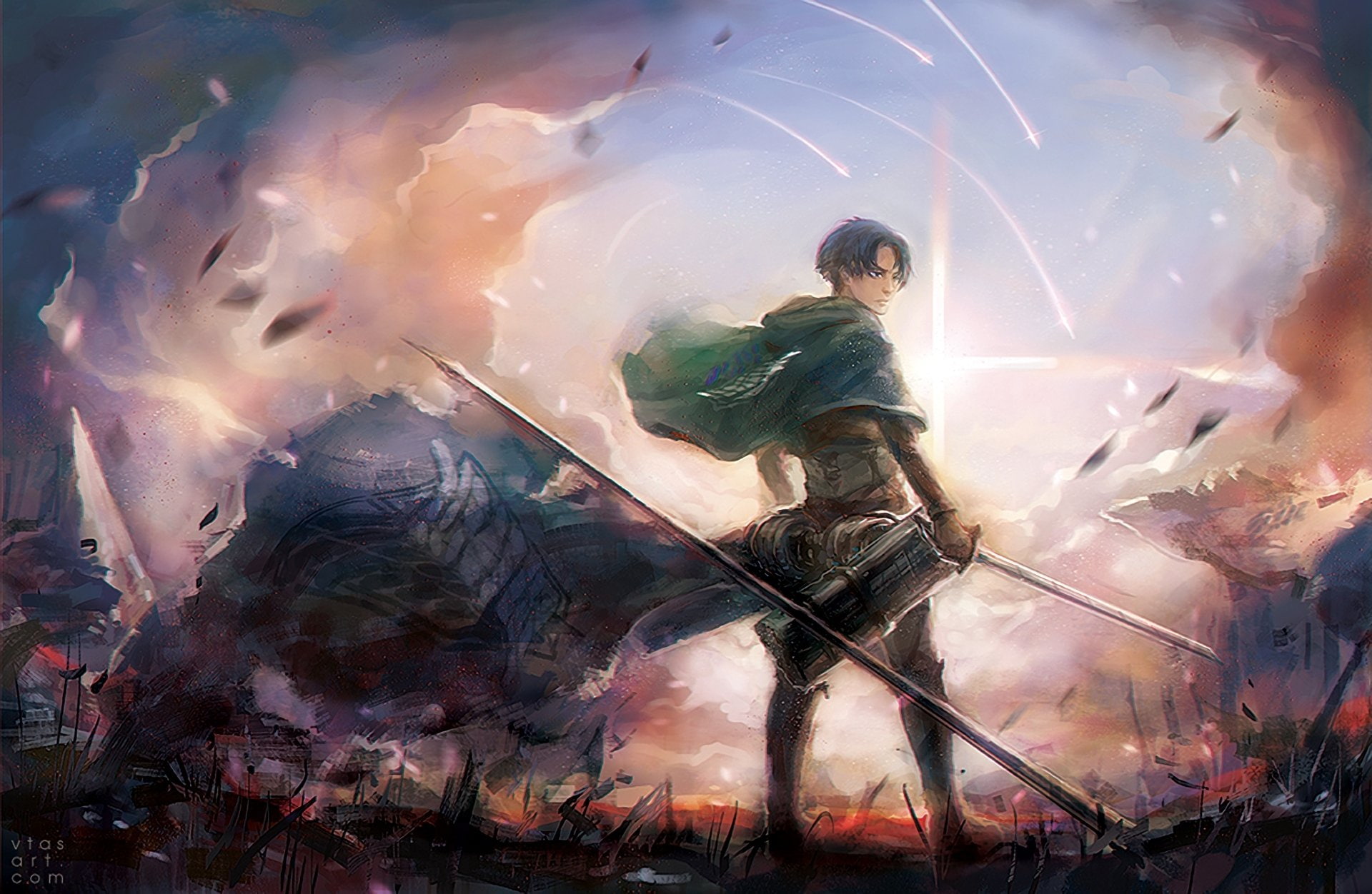 Anime Attack On Titan Levi Ackerman Shingeki No Kyojin 2k