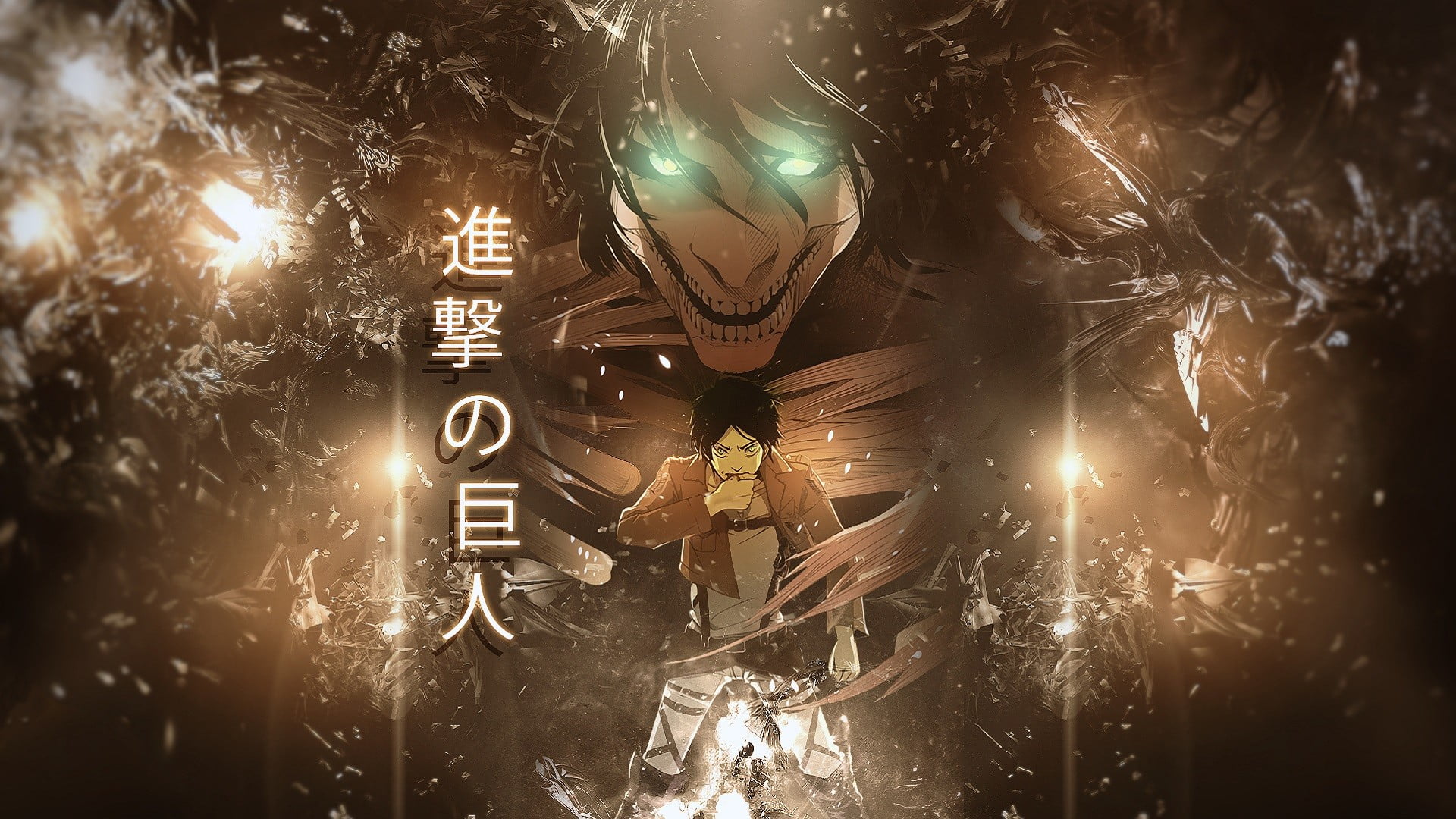 Attack on Titan wallpaper Shingeki no Kyojin Eren Jeager anime 2k