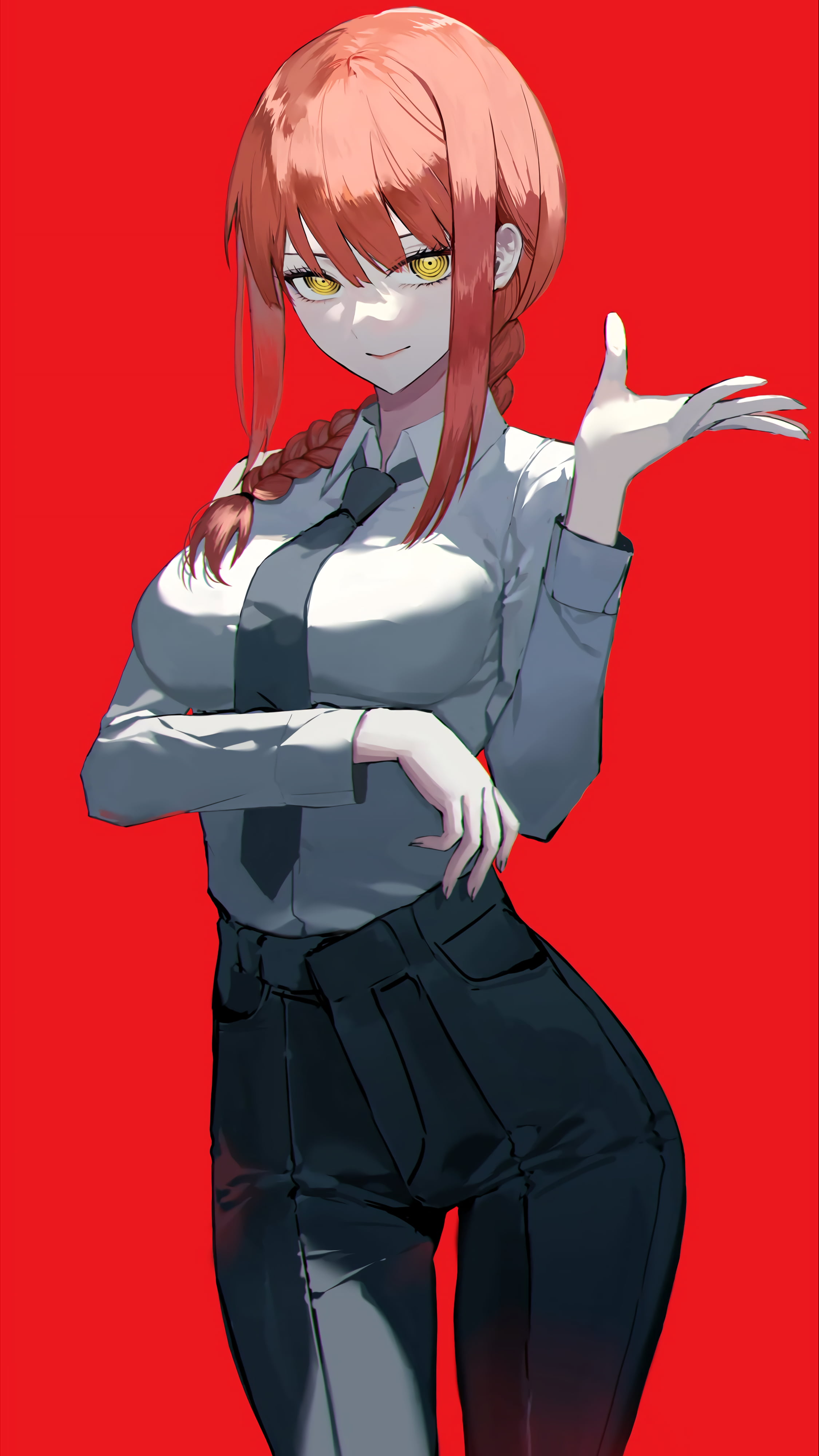 digital art Makima Chainsaw Man illustration artwork anime 2k