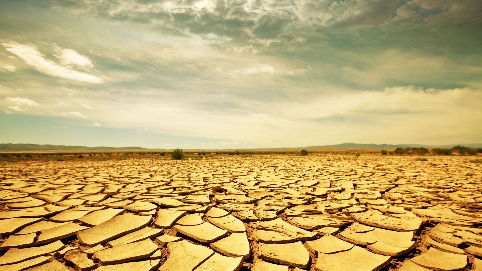 Dry Lake Bed Cracked Desert HD nature 2k