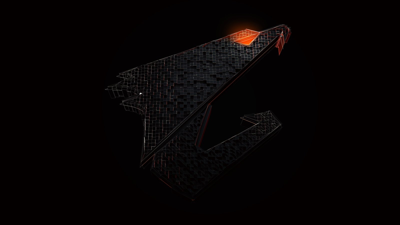 Gigabyte Aorus logo PC gaming technology simple background 2k 4k
