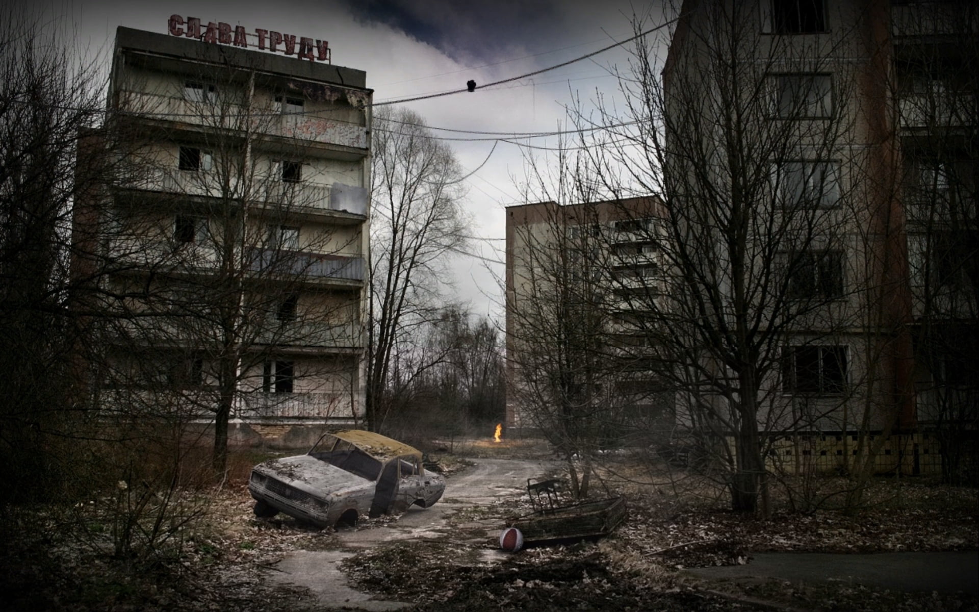 gray concrete building Stalker Call Of Pripyat titles 2k