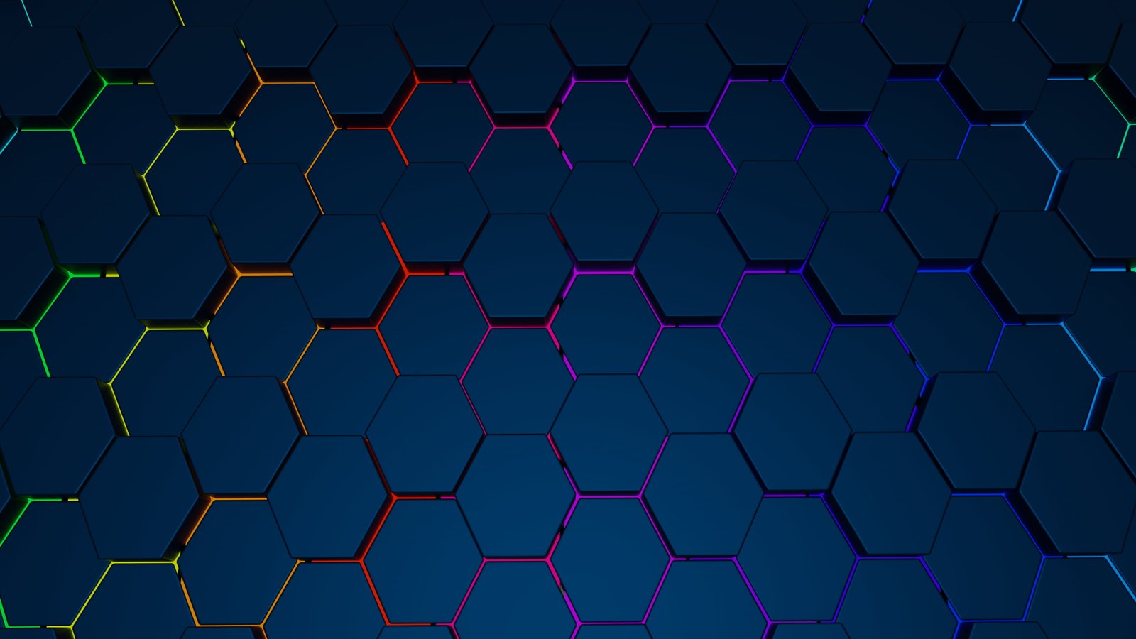 hexagon abstract Abstract glowing digital art texture 2k 4k