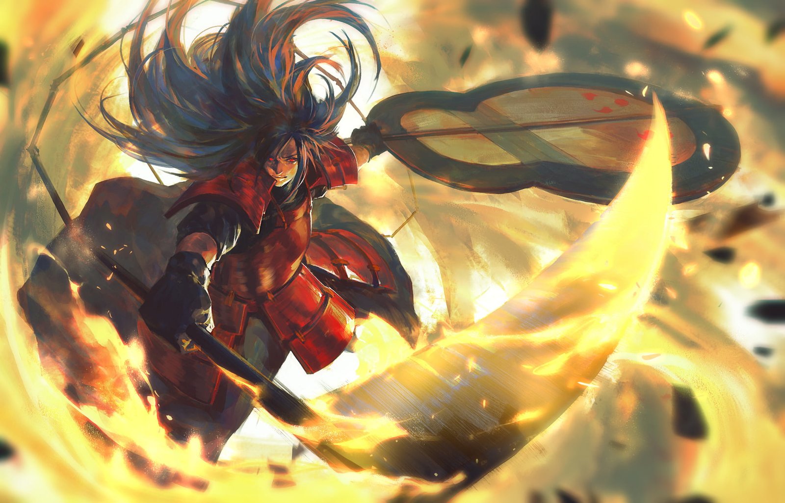 man holding scythe anime character digital wallpaper Naruto 2k