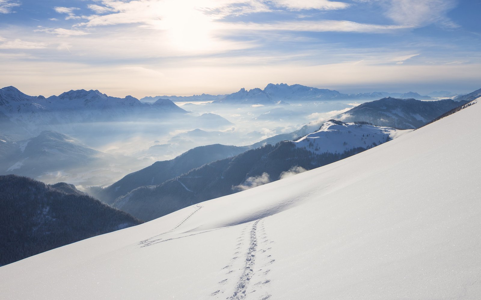 Snow Mountains Windows 10 HD nature landscape 2k