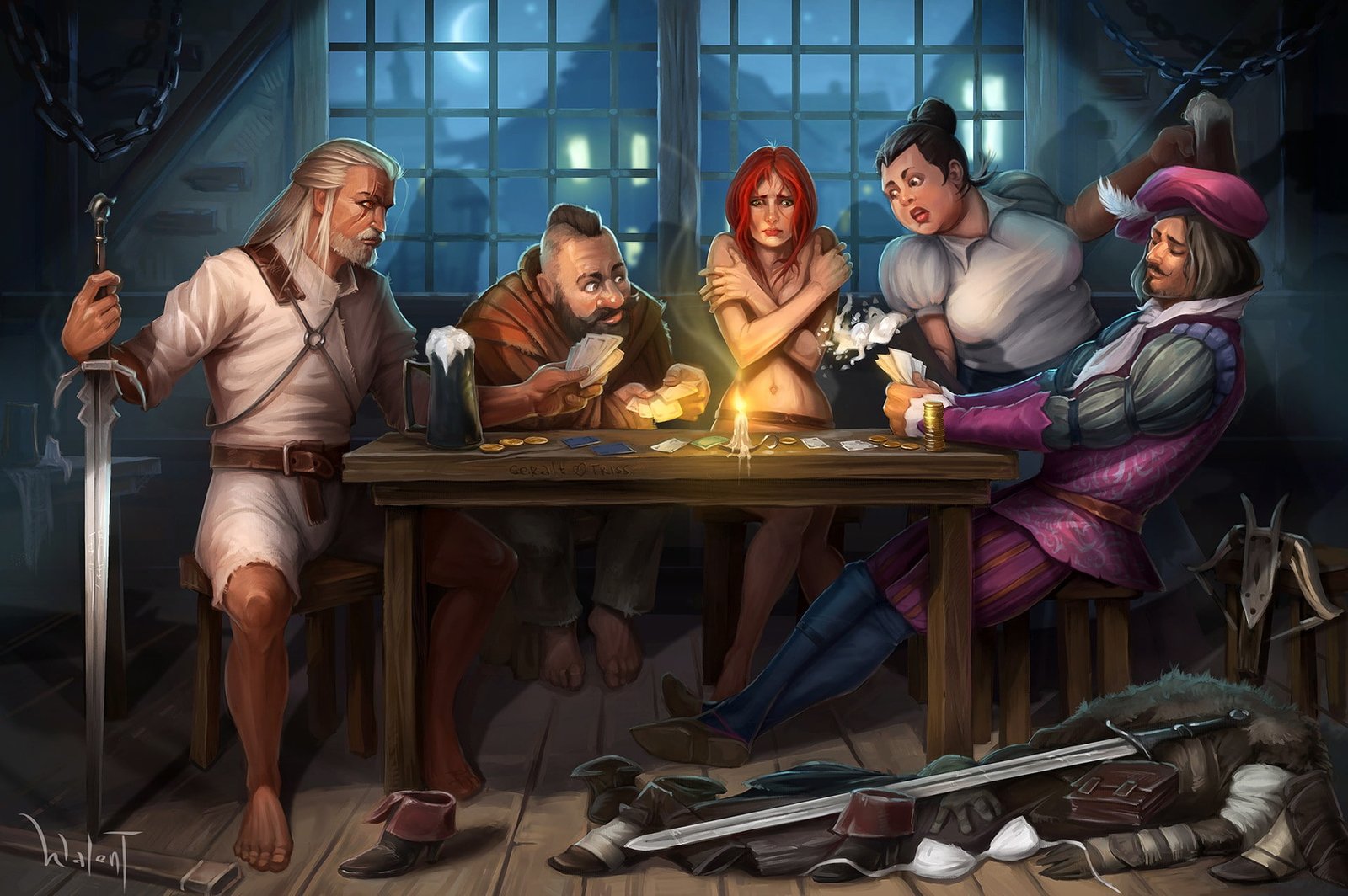 the game The Witcher Tris Buttercup Quint Wither 2k
