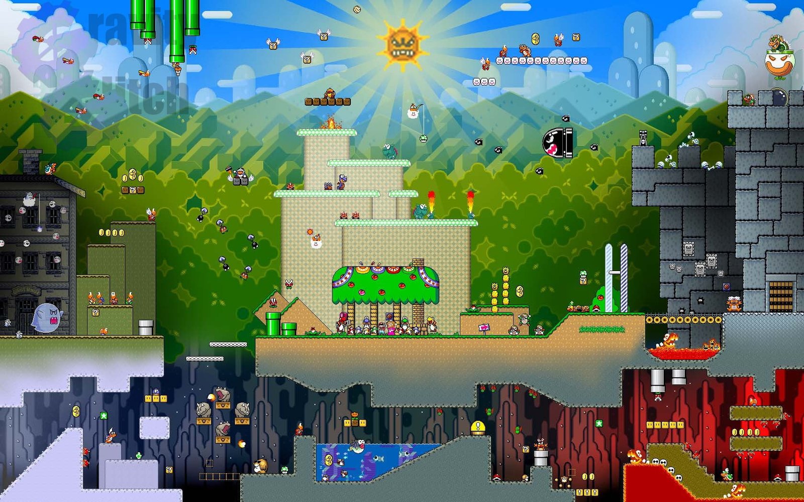 Super Mario game application video games digital art Nintendo 2k