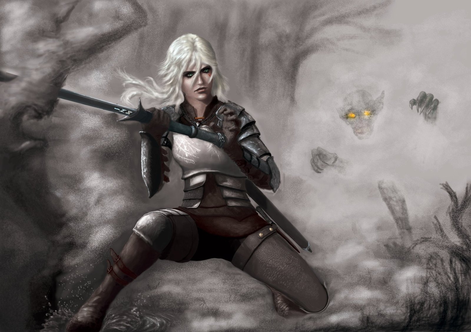 The Witcher 3 Wild Hunt Ciri Creature 2k