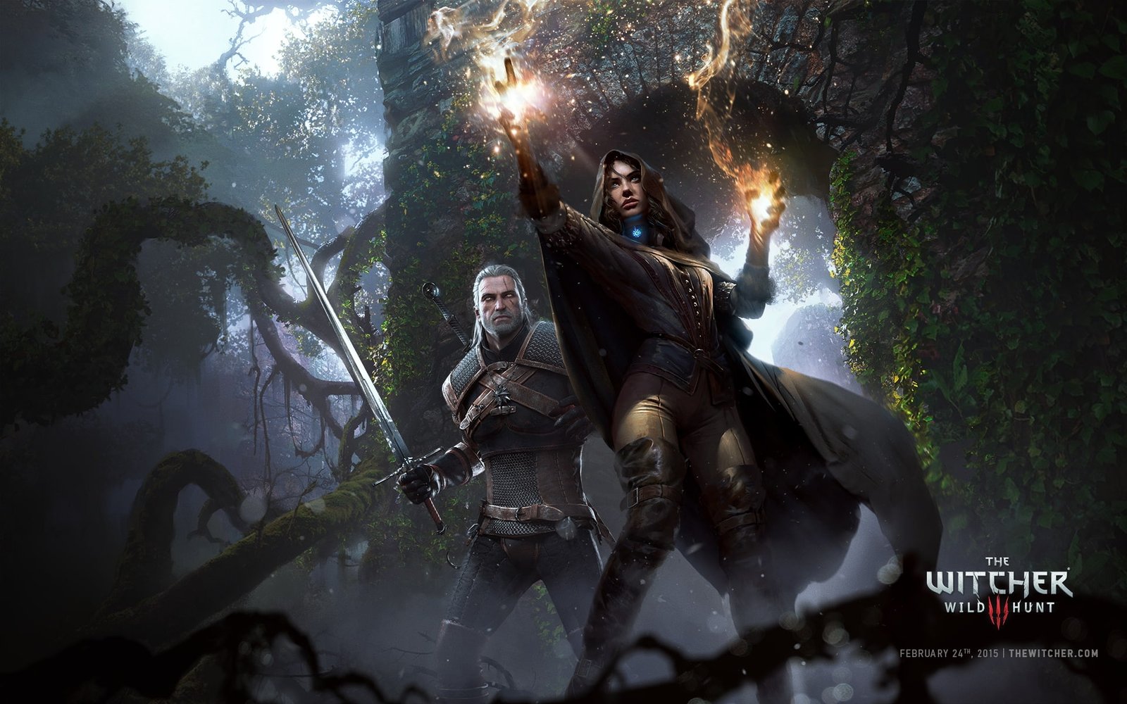 The Witcher 3 Wild Hunt Geralt of Rivia Yennefer Vengerberg 2k