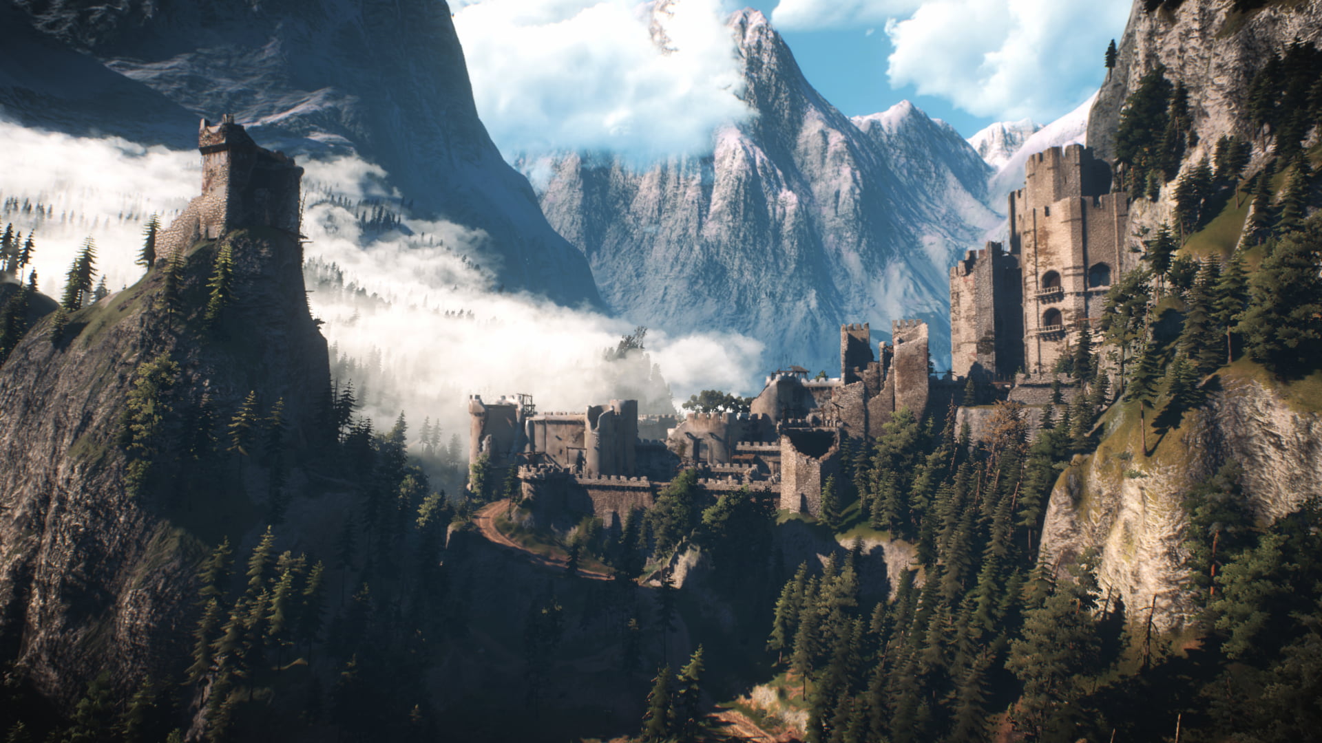 The Witcher 3 Wild Hunt Kaer Morhen nature 2k