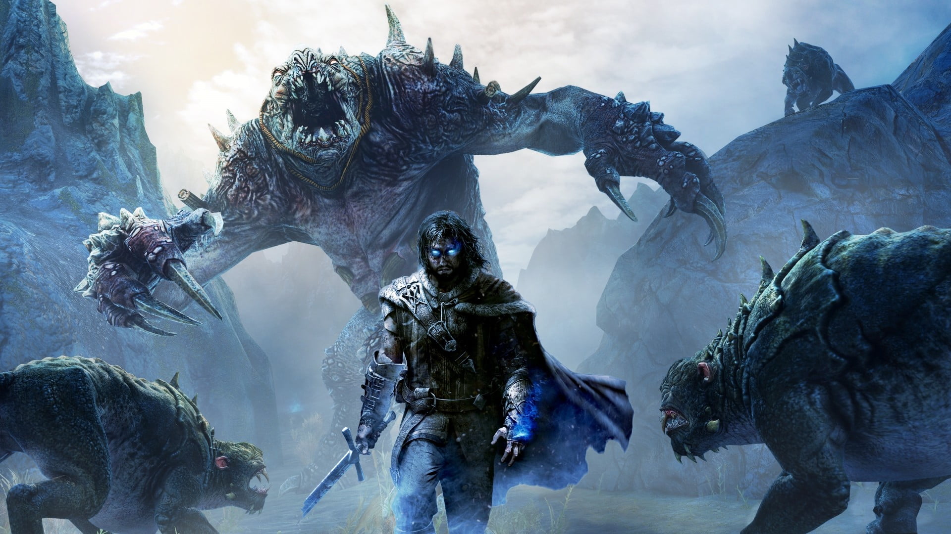 The Witcher poster Lord of the Rings battle creature Broken blade 2k