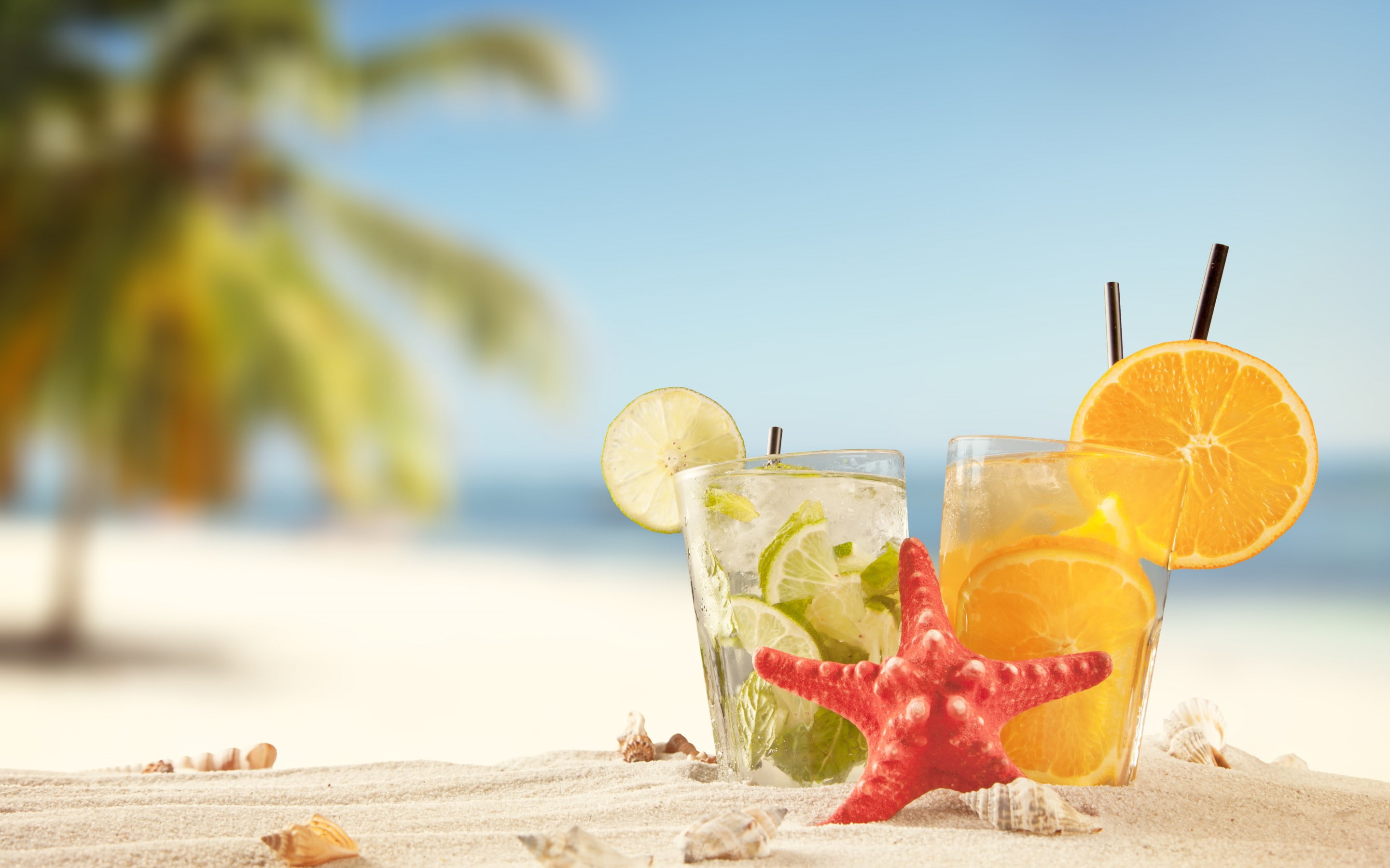 Tropical Summer drink vacation beach sand Sea sun cocktails 2k