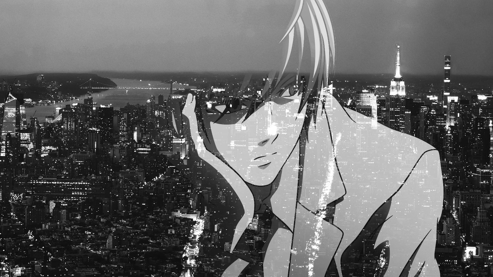 Yagami Light anime boys Death Note picture in city 2k