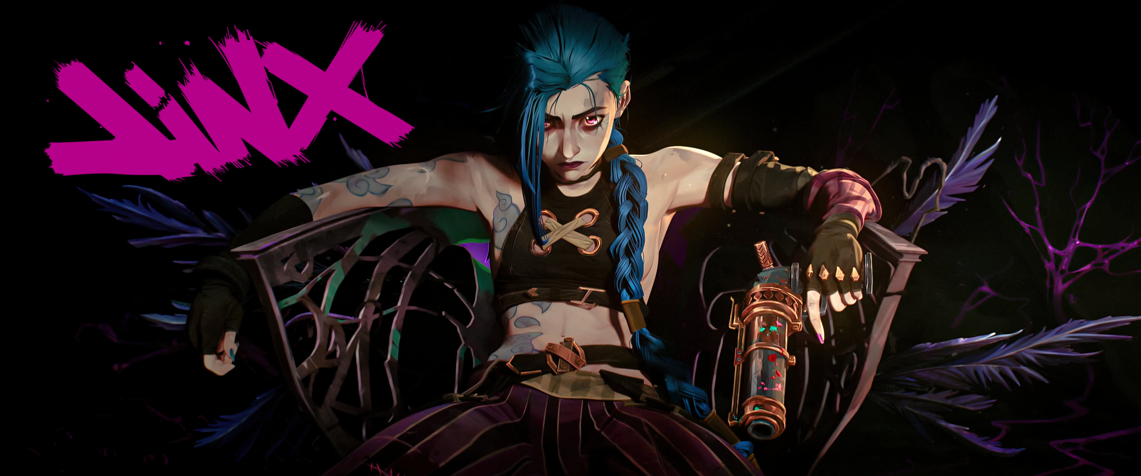Arcane Jinx League of Legends anime 2k 4k