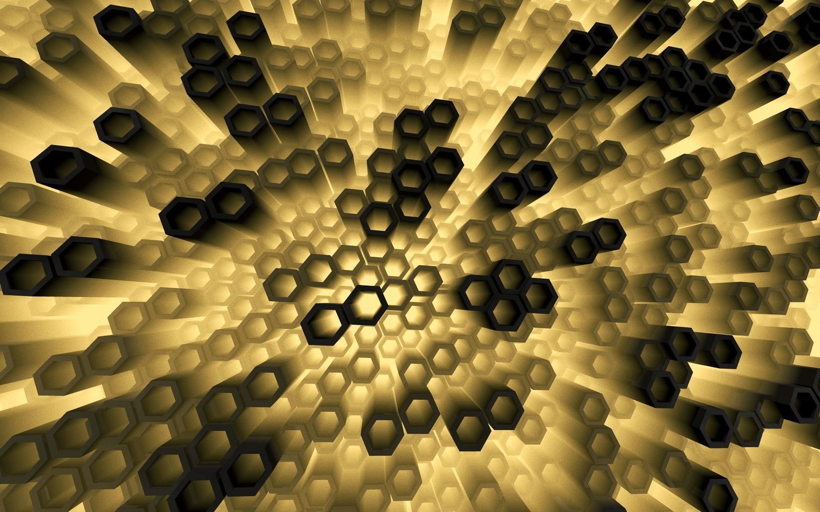 brown and black beaded necklace abstract digital art hexagon 2k