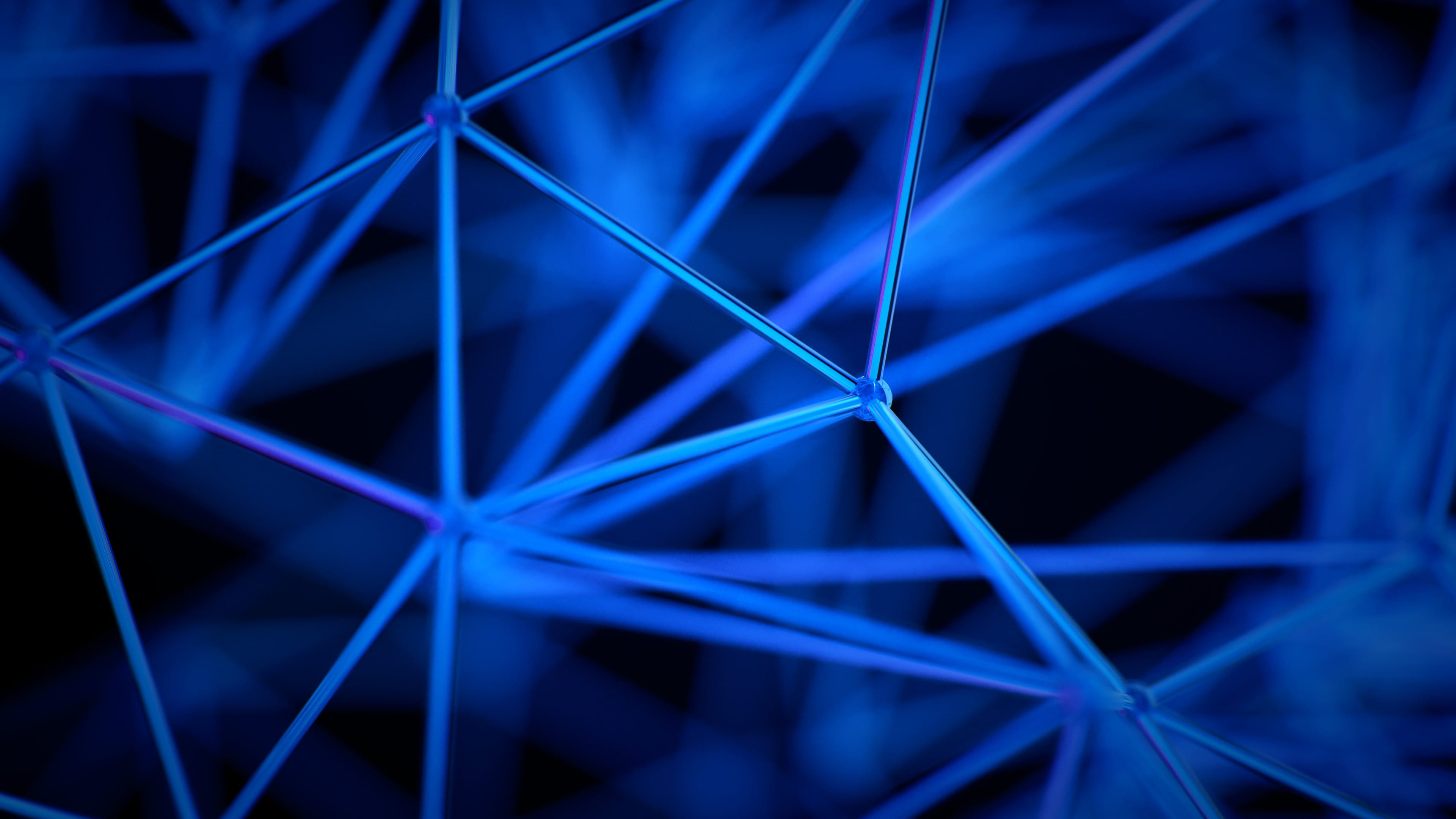 digital art abstract pattern CGI geometry triangle 2k 4k