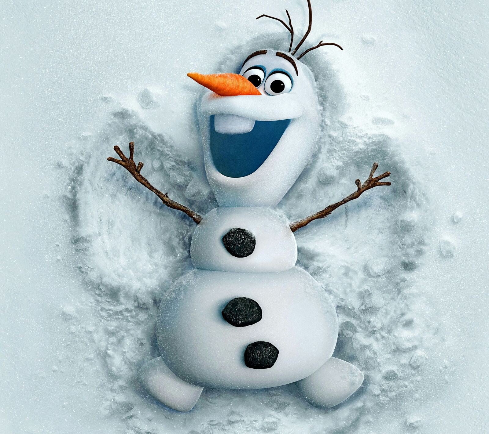 Disney Frozen Olaf digital wallpaper snowman movie 2k