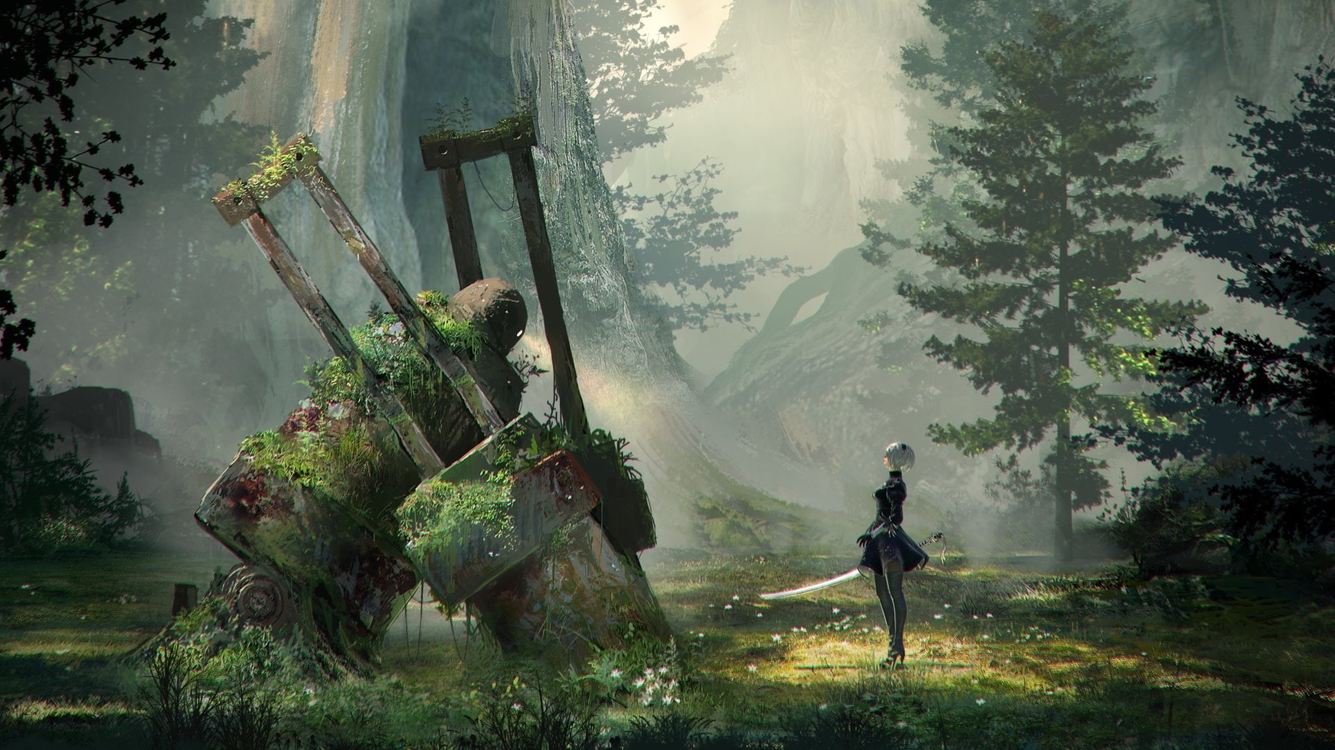 game application graphic wallpaper Video Game NieR Automata 2k