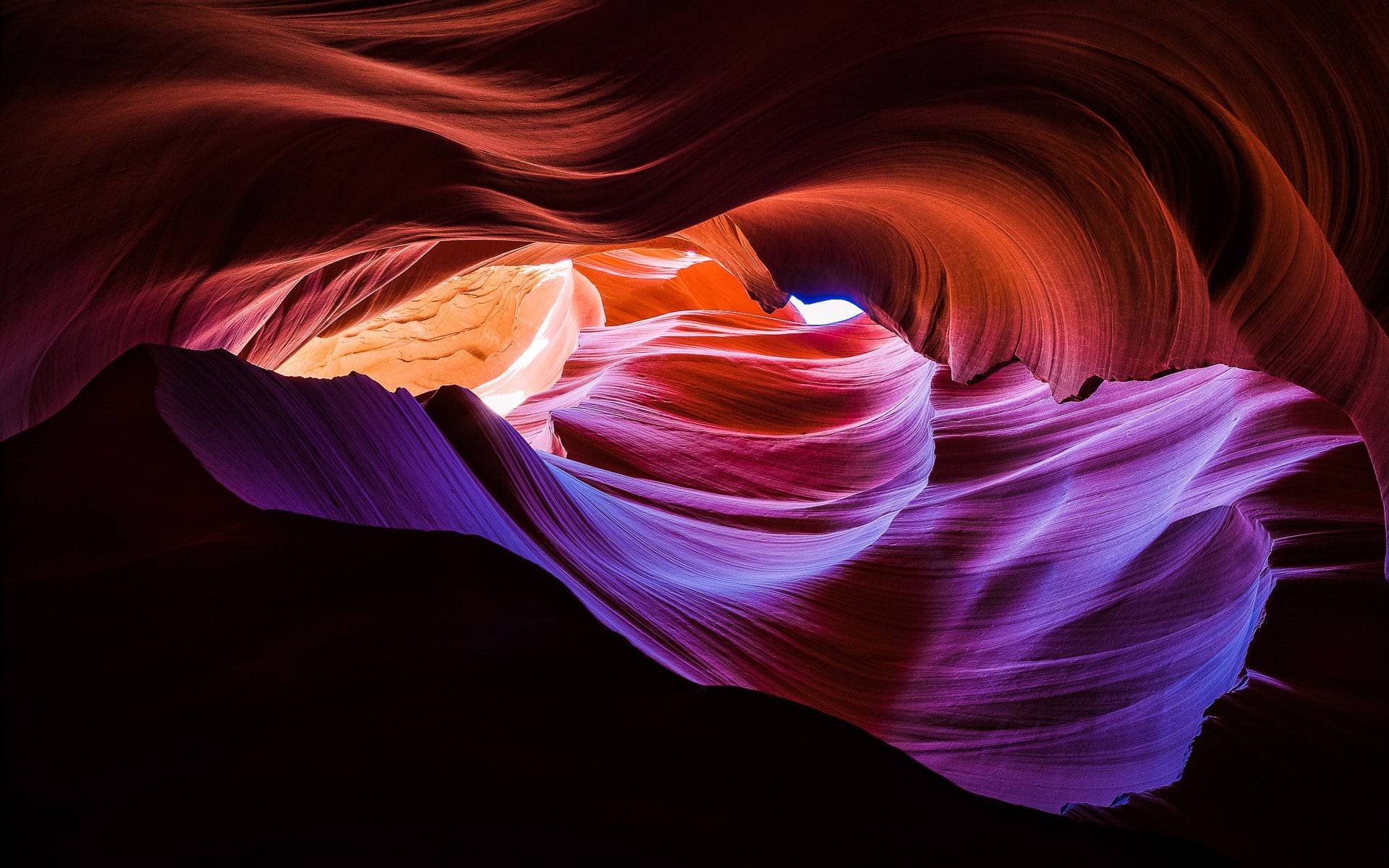 nature cave stones abstract rock Antelope Canyon Arizona 2k