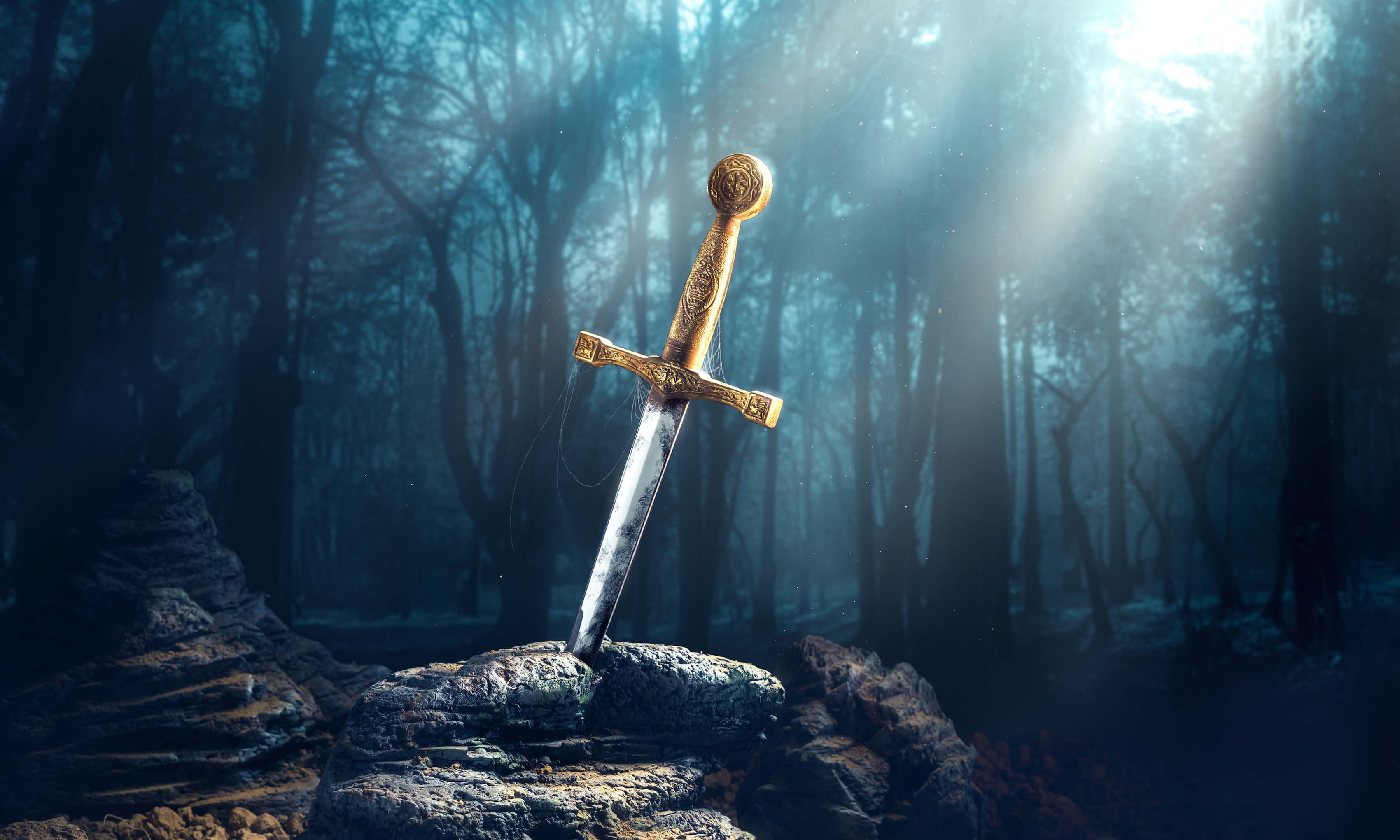 nature stone sword Excalibur the in 2k