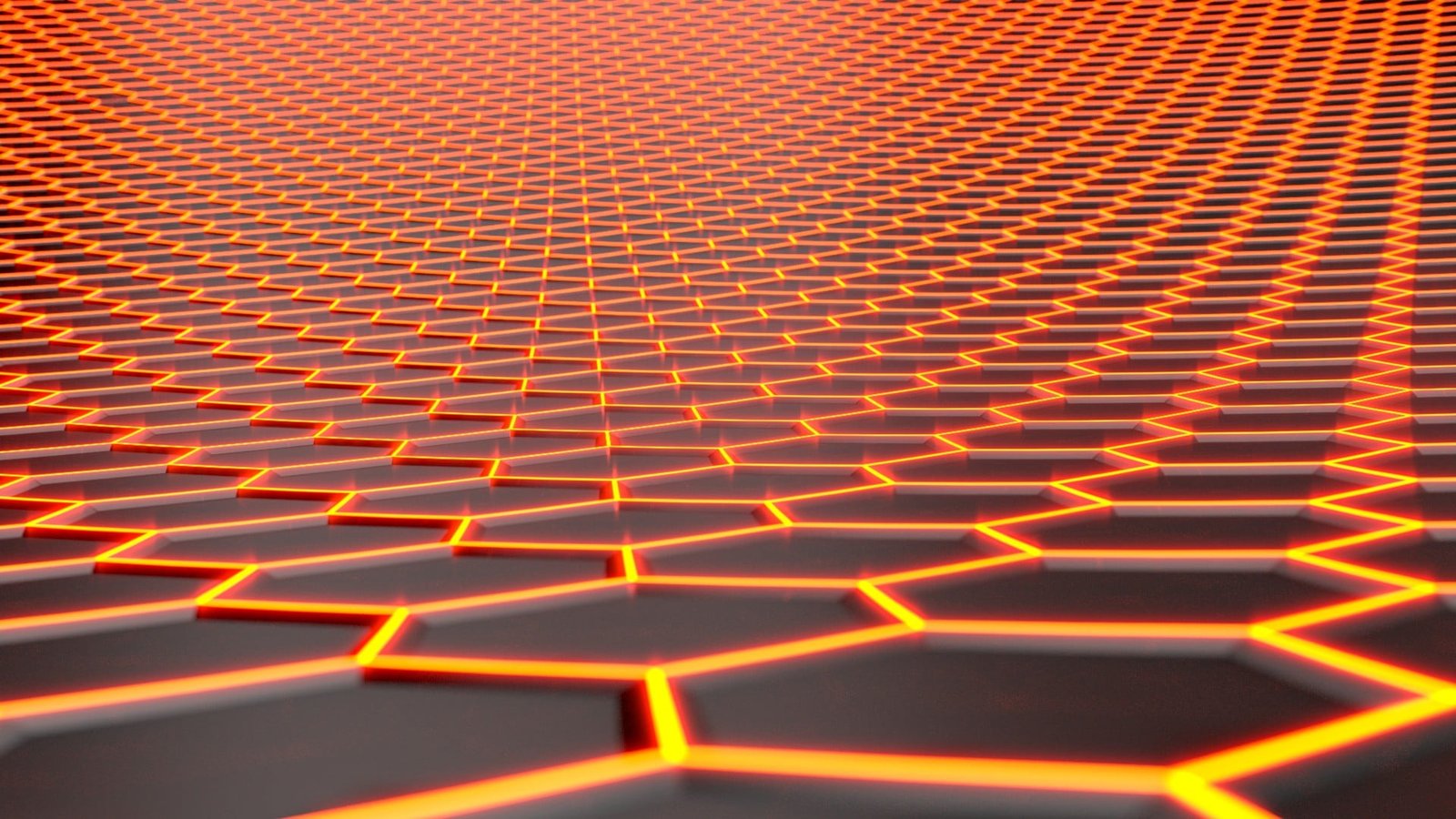 orange and black pentagon chain wallpaper gray 2k