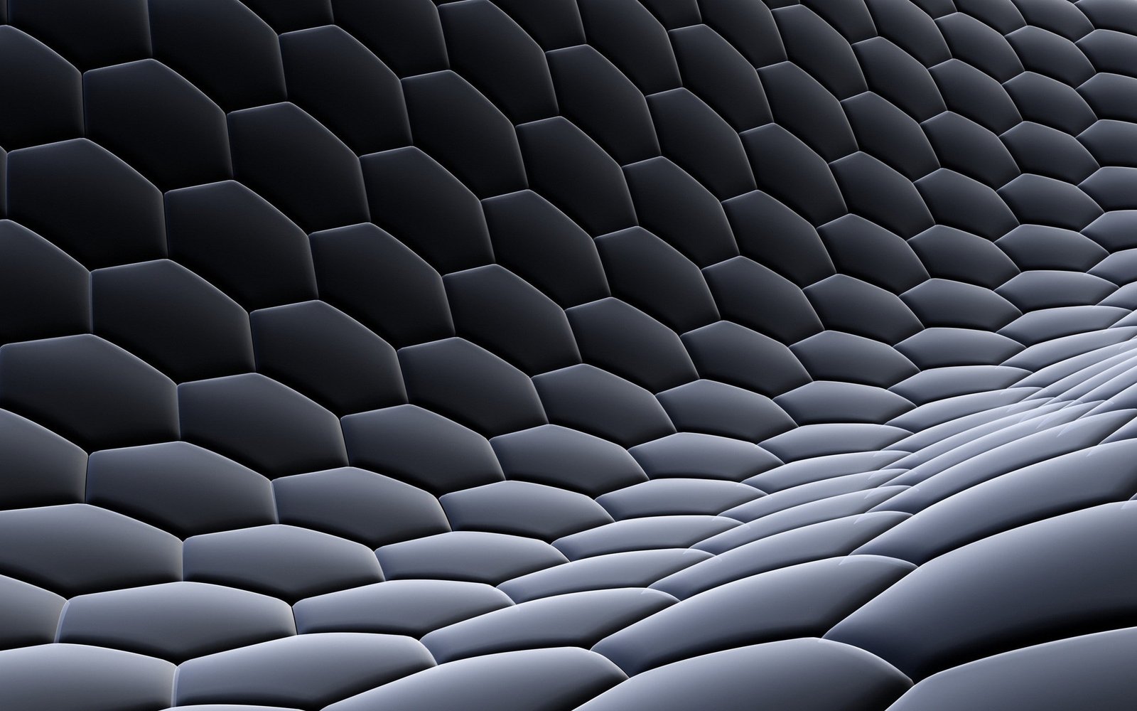 quilted black wallpaper abstract digital art hexagon pattern 2k
