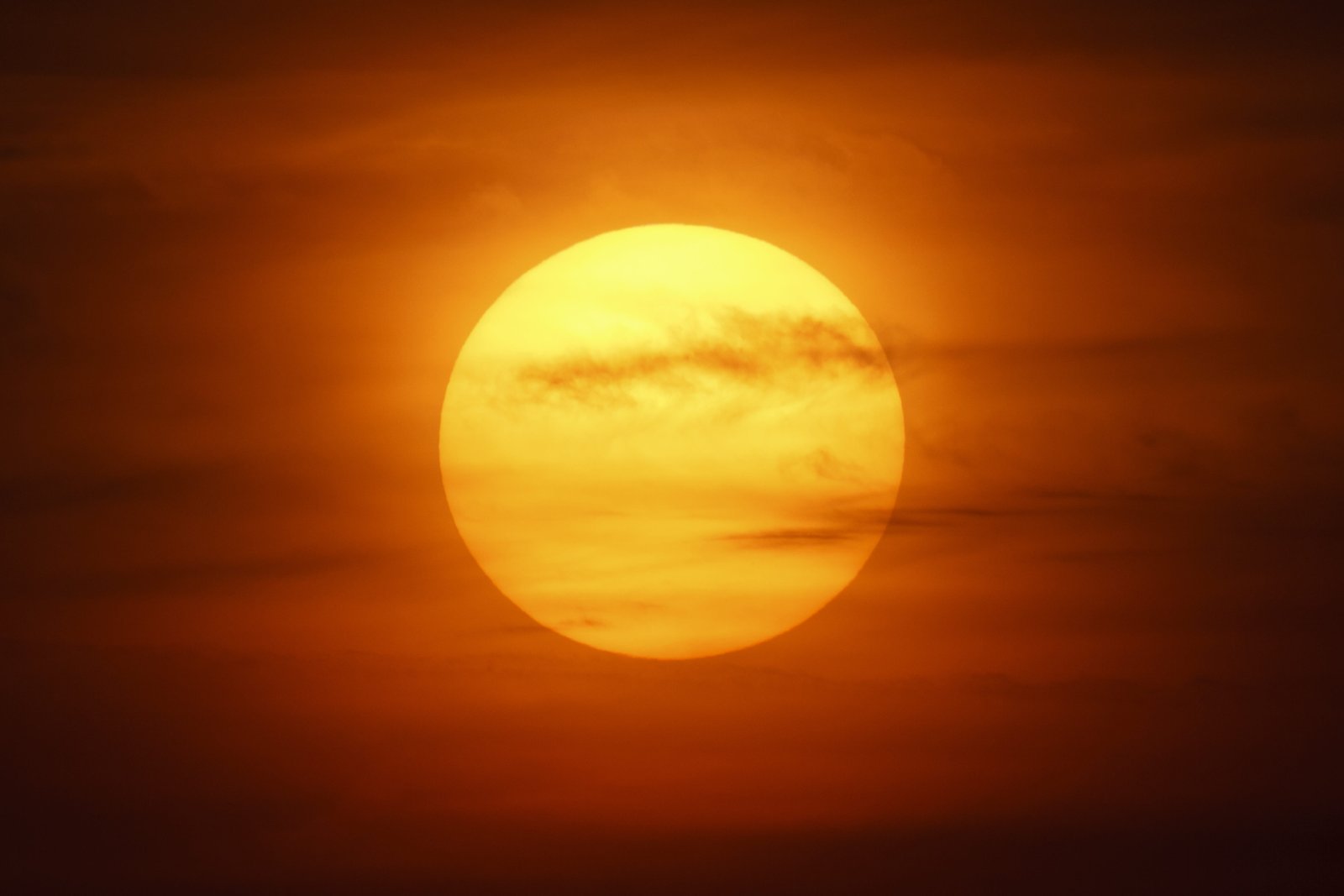 sun sunset big sunrise ocean abstract background night 2k 4k 5k