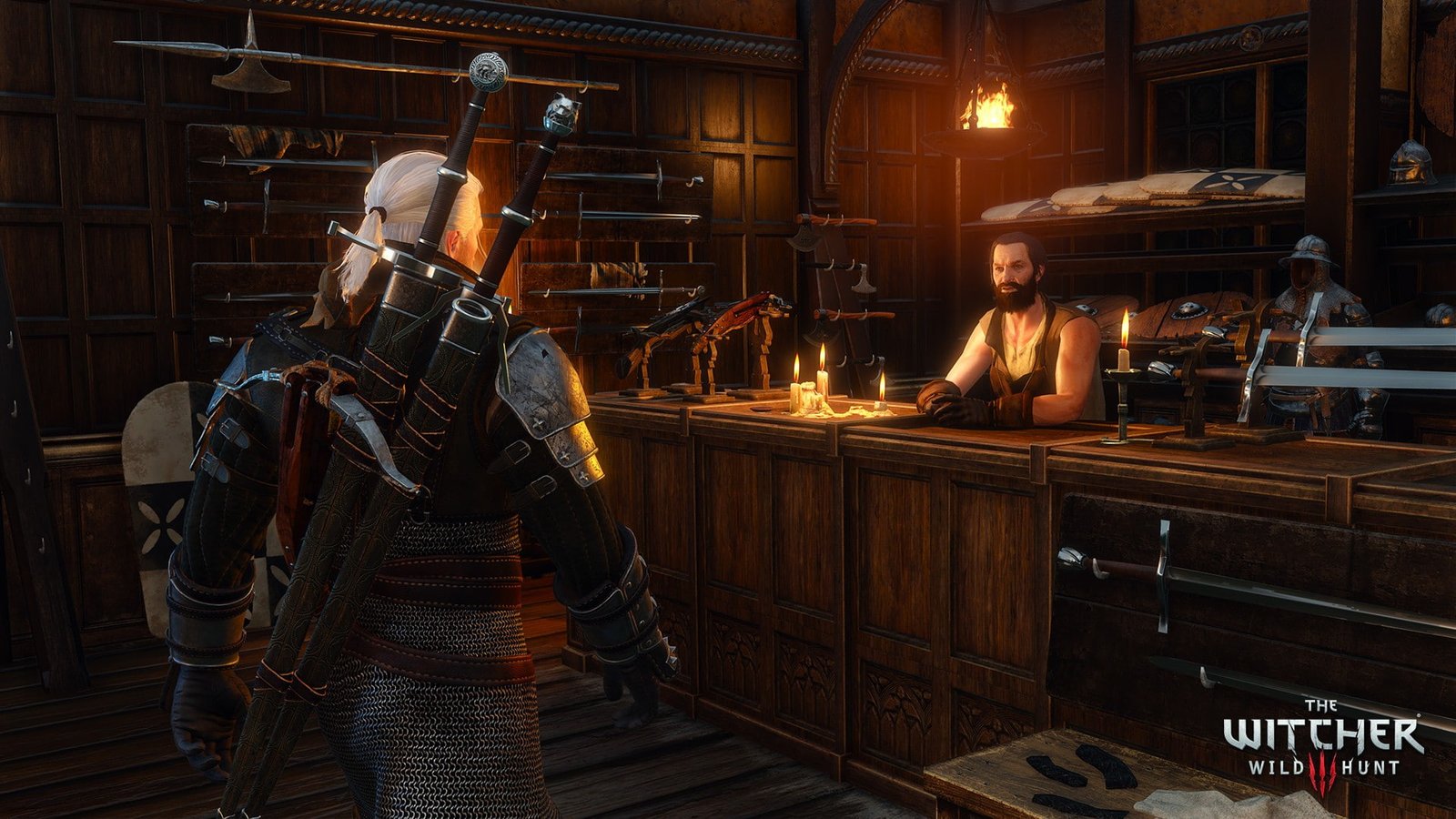 The Witcher 3 Wild Hunt Geralt of Rivia CD Projekt RED indoors 2k