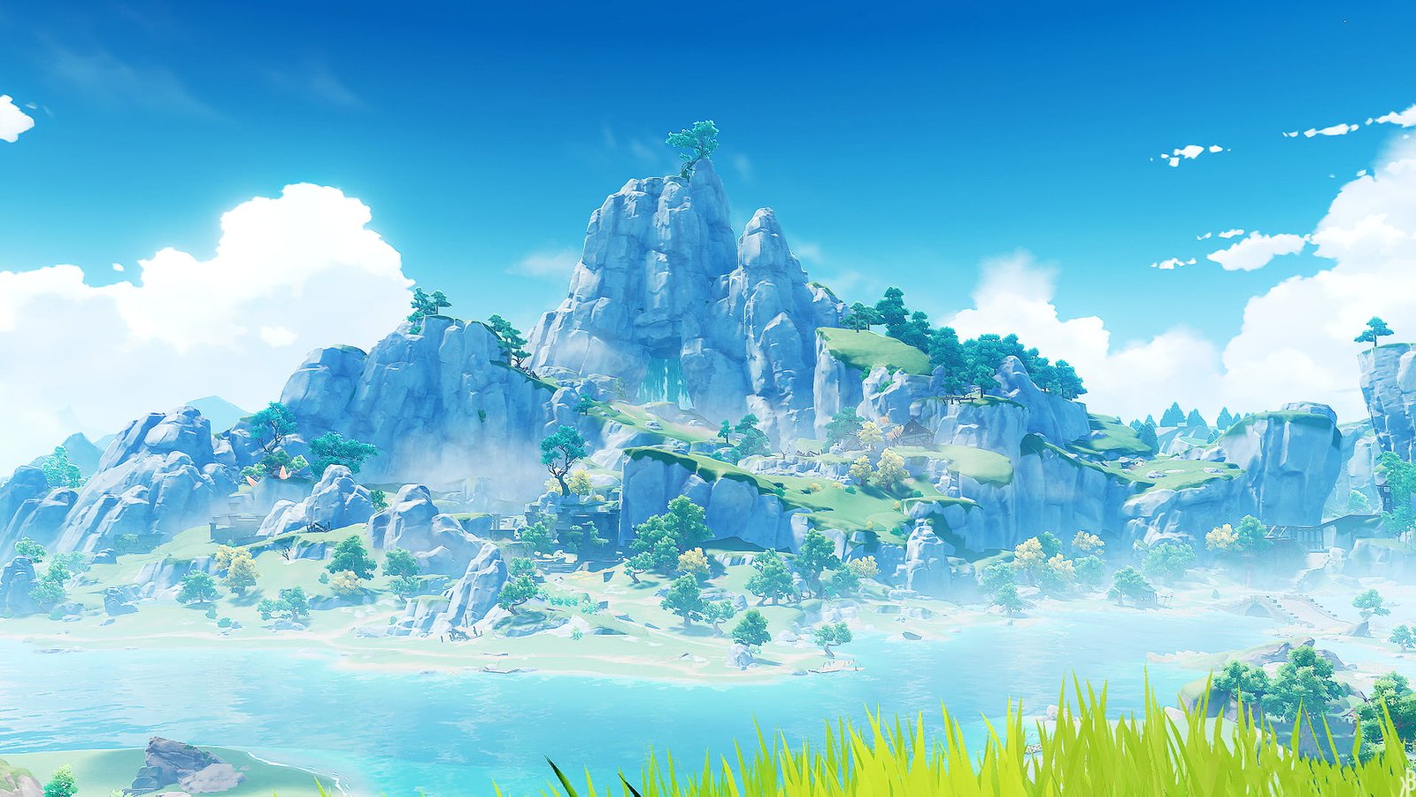 video games Genshin Impact landscape 2k
