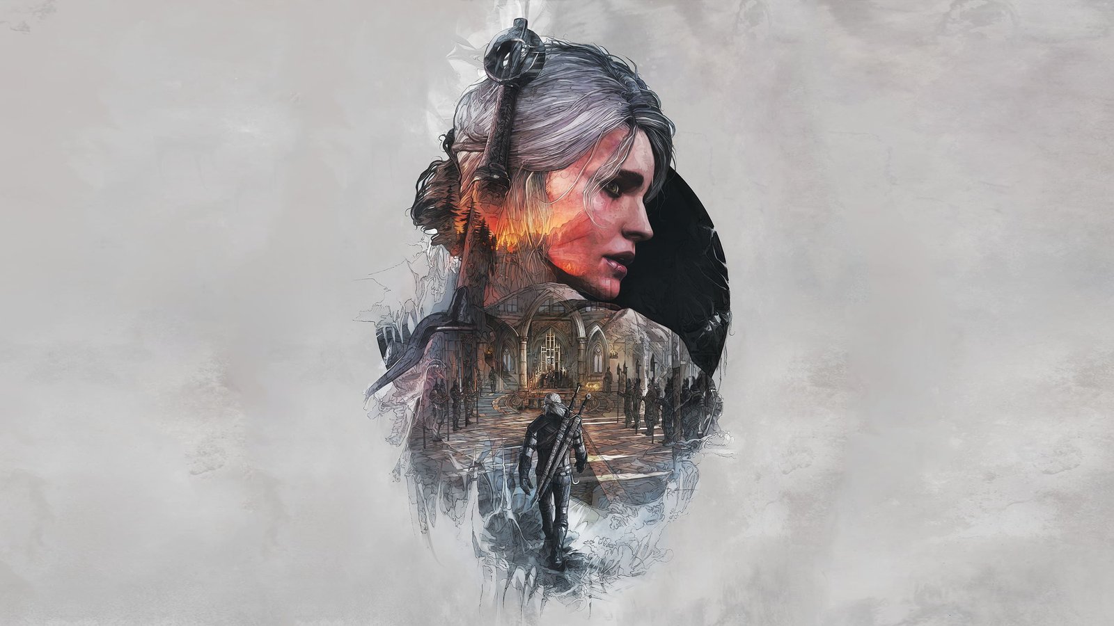 woman wearing black top illustration The Witcher 3 Wild Hunt 2k