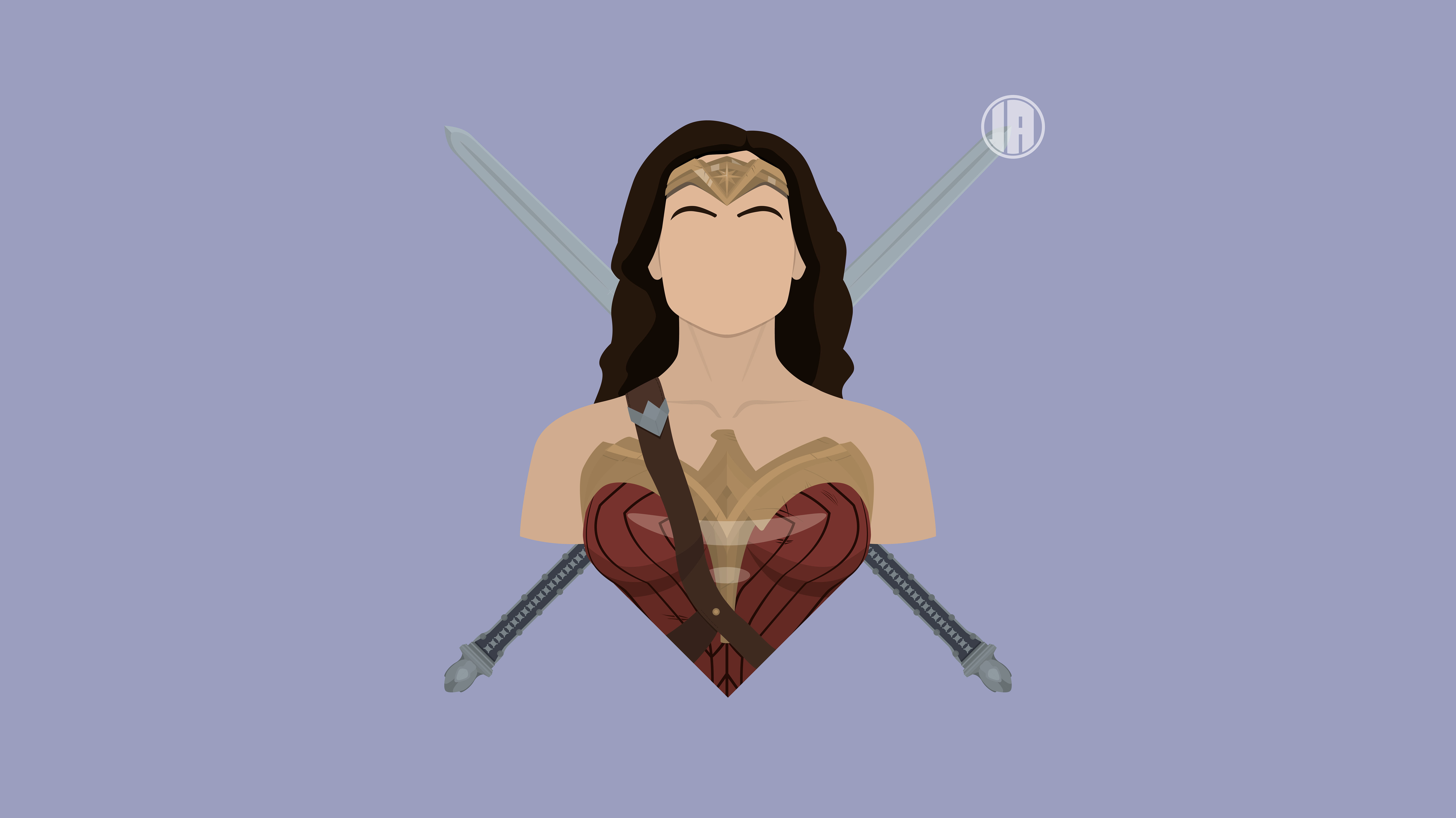wonder woman superheroes minimalism hd deviantart 2k 4k 5k 8k