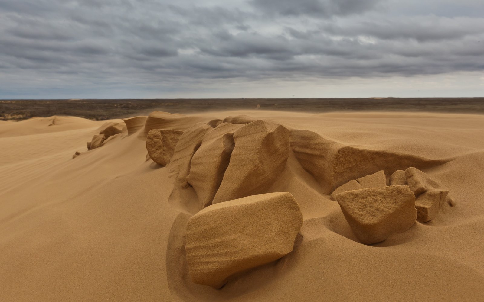 Beach Sand Rocks Stones HD nature 2k