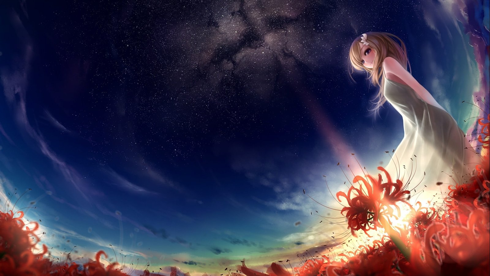 brown haired anime girl illustration artwork fantasy art girls 2k