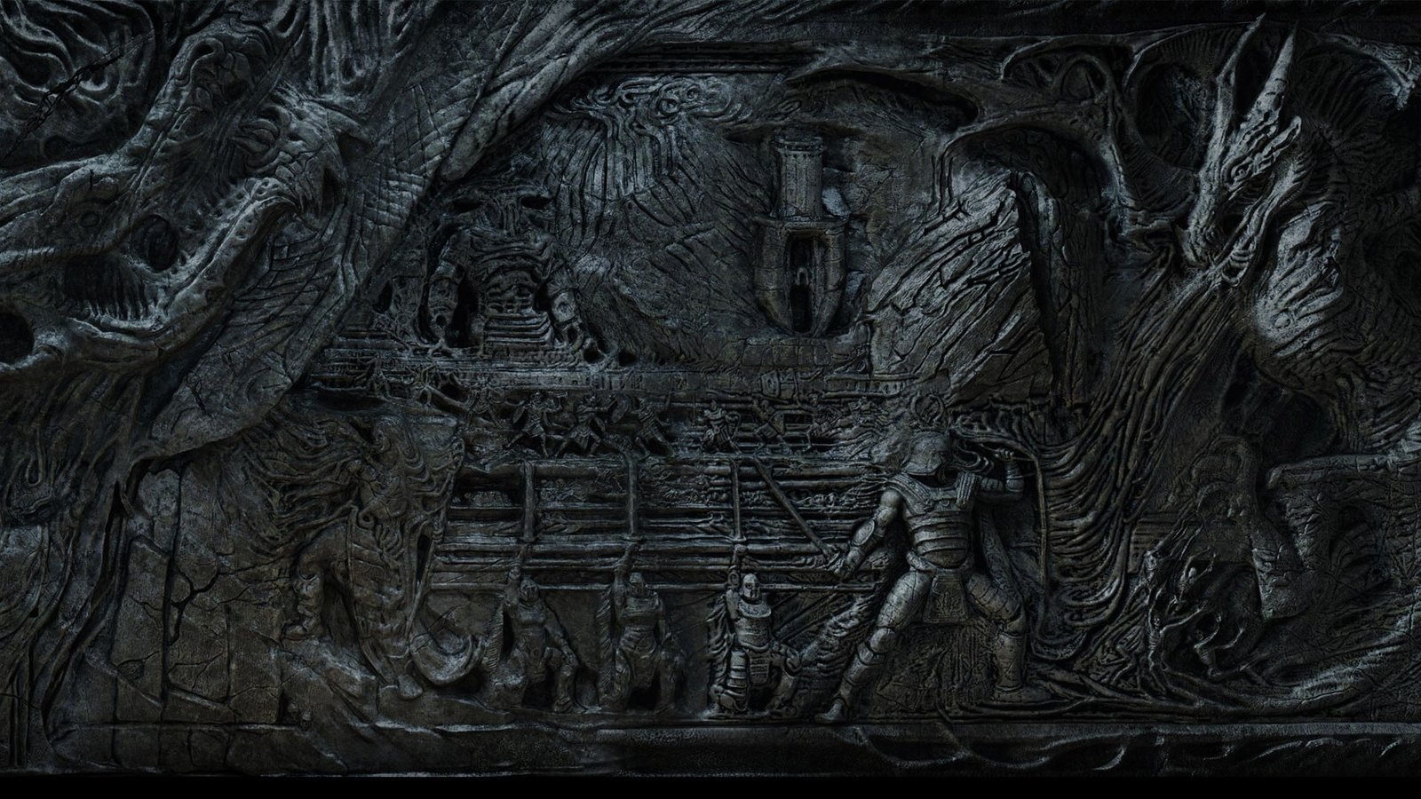 gray wooden sculpture decor The Elder Scrolls V Skyrim video games 2k