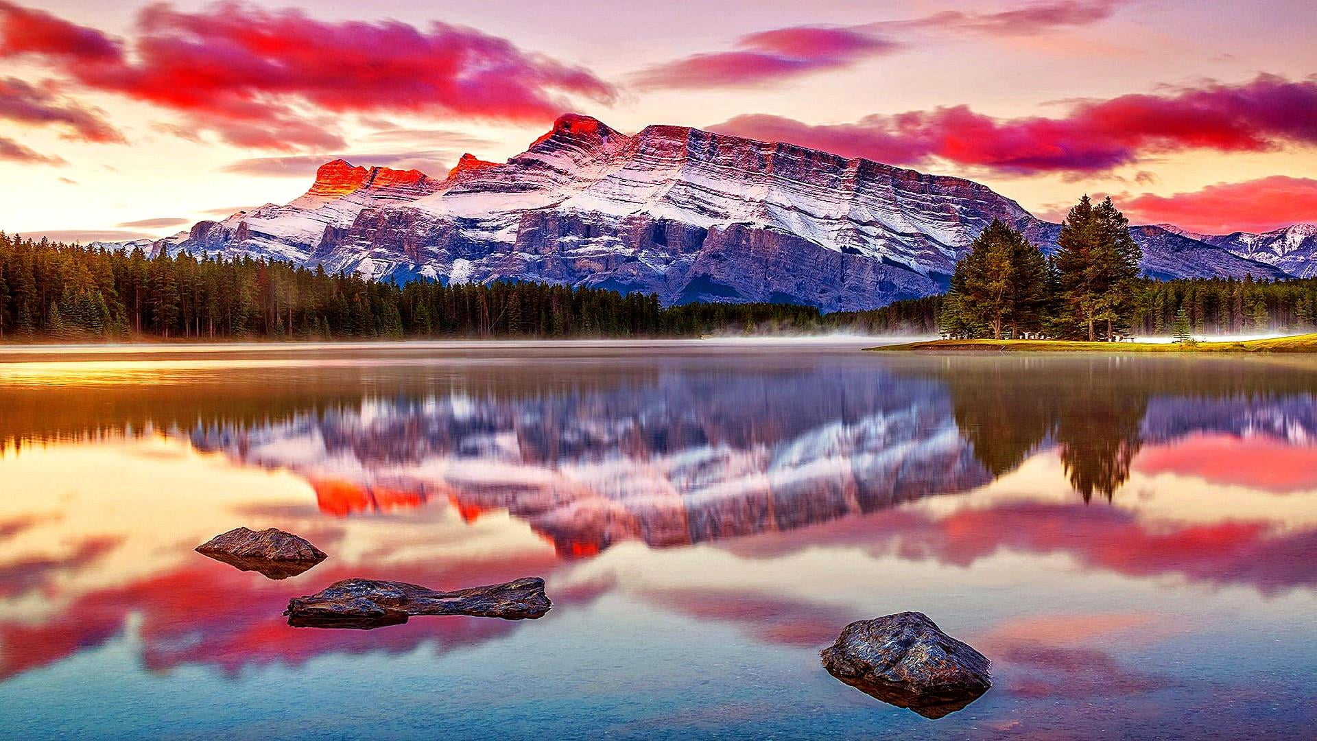 mount scenery united states alberta banff national park 2k