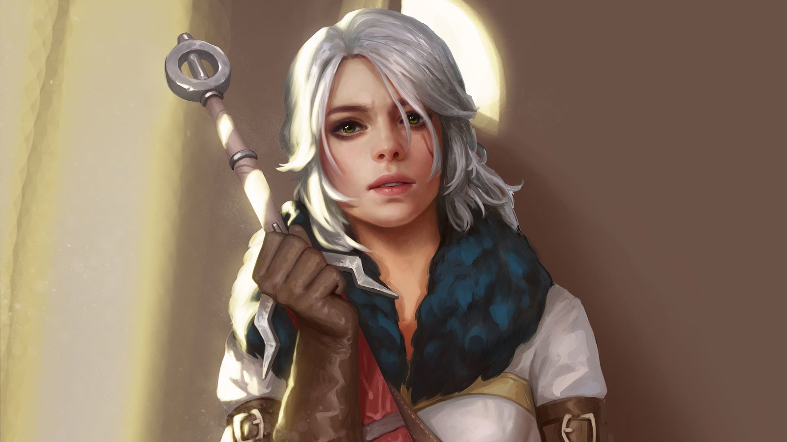 The Witcher 3 Wild Hunt Ciri Green Eyes 2k 4k