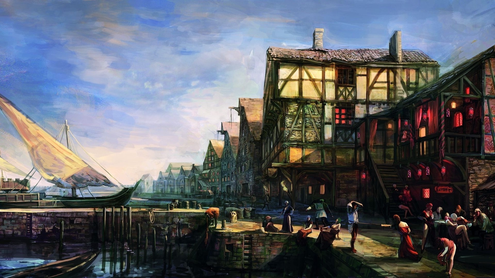video games the witcher 3 wild hunt concept art 2k