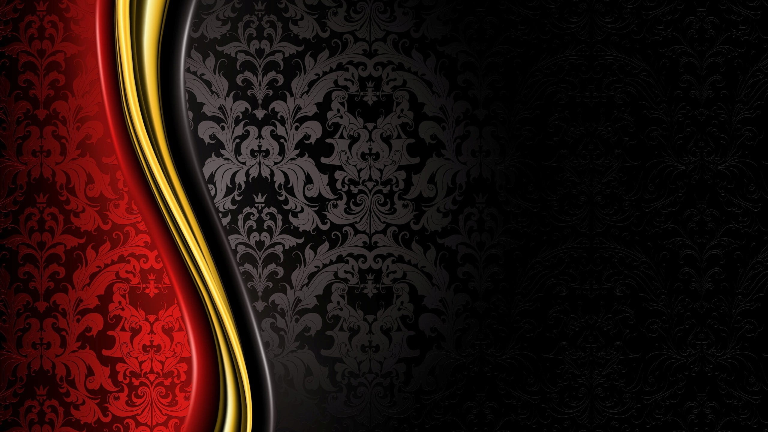 abstract black gold Grand luxury red Royal pattern indoors 2k