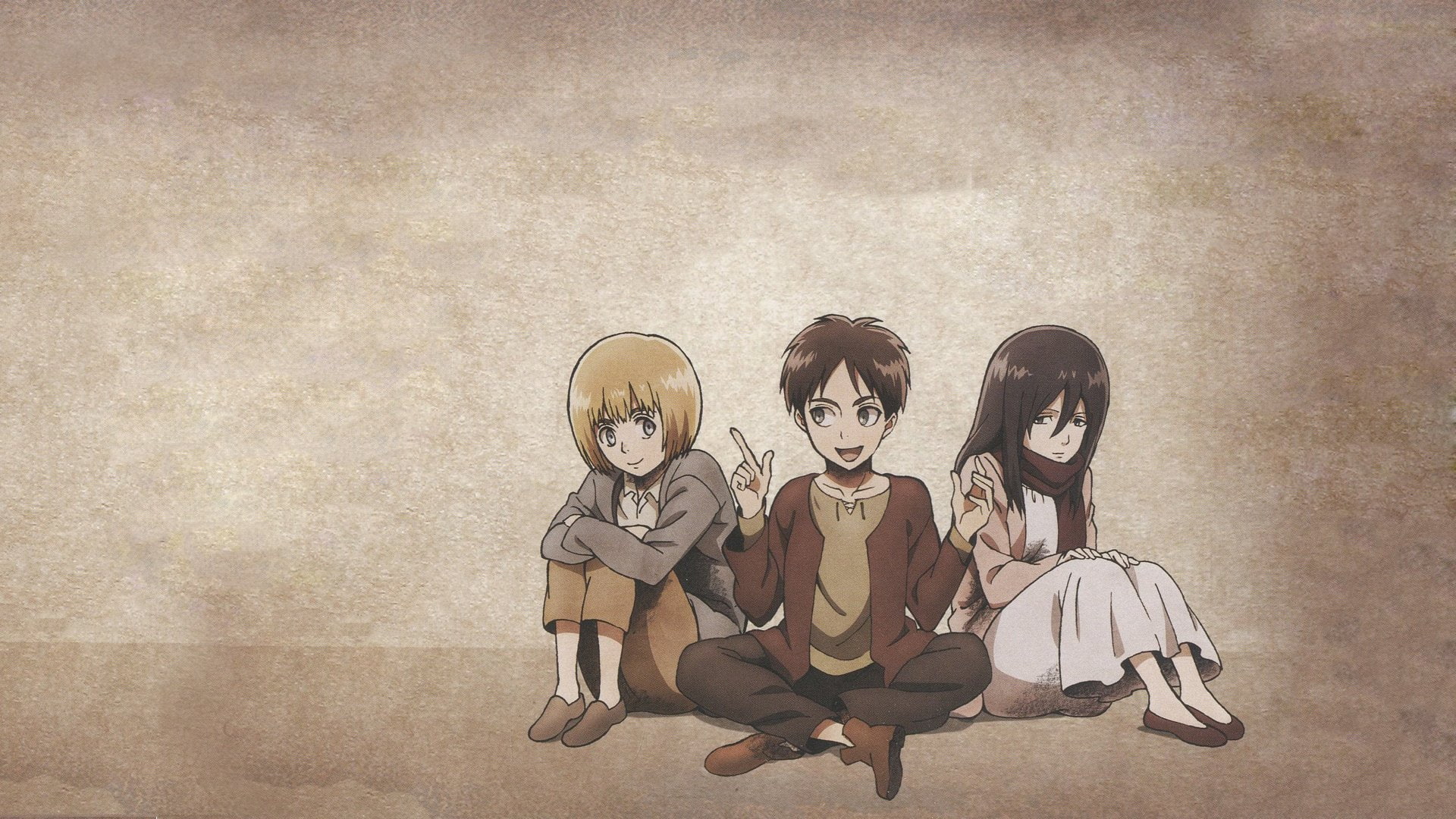 Anime Attack On Titan Armin Arlert Eren Yeager Mikasa Ackerman 2k