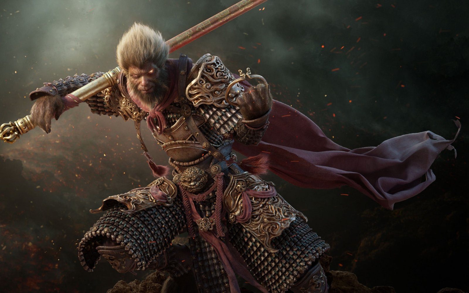 Dota 2 Monkey King anime artwork warrior video games Wukong 2k
