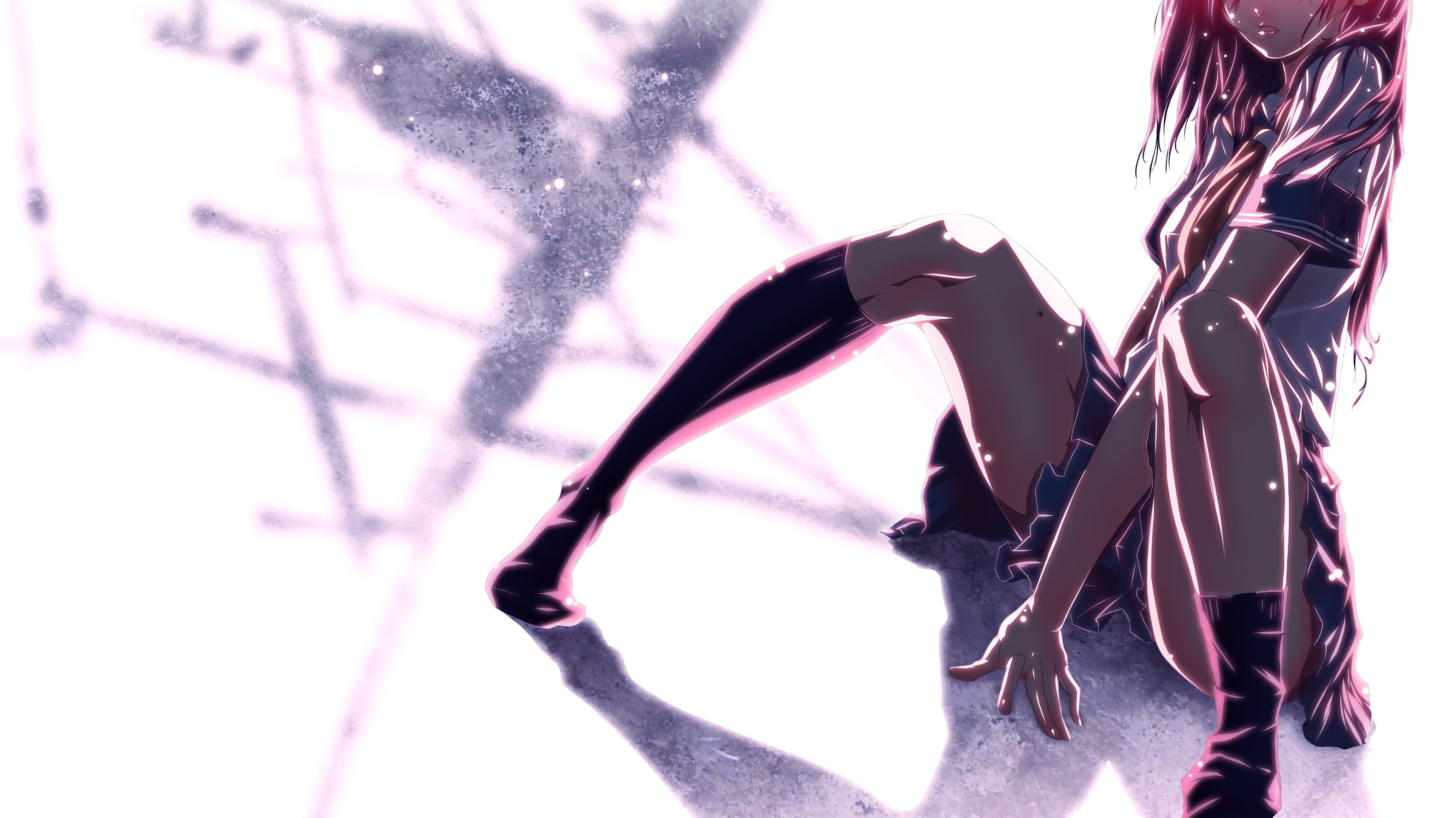 female anime character illustration girls school uniform 2k