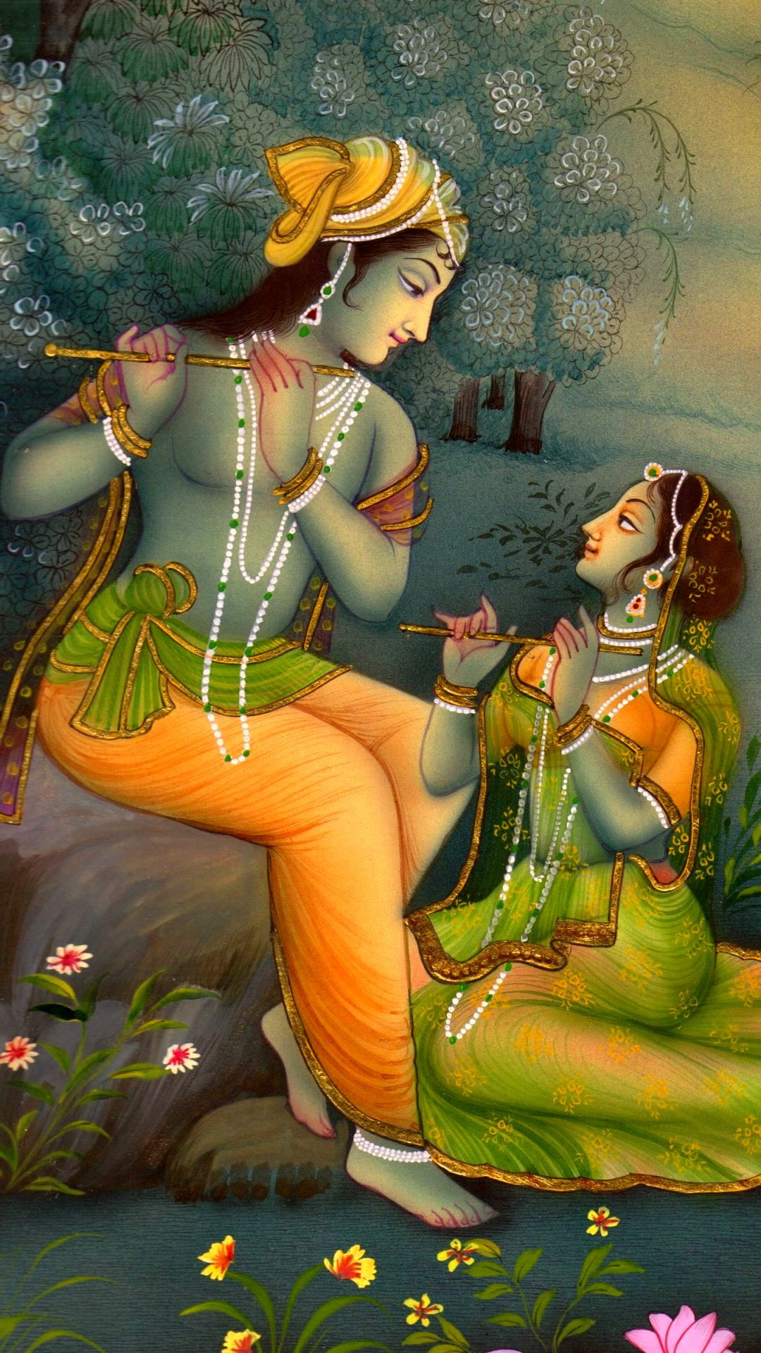 Lord Krishna Radha Painting and painting God