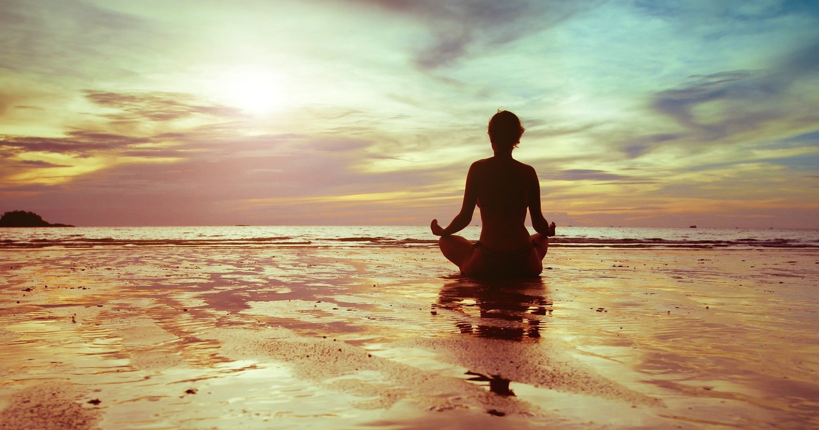 women meditation beach water sunlight sky sea leisure activity 2k