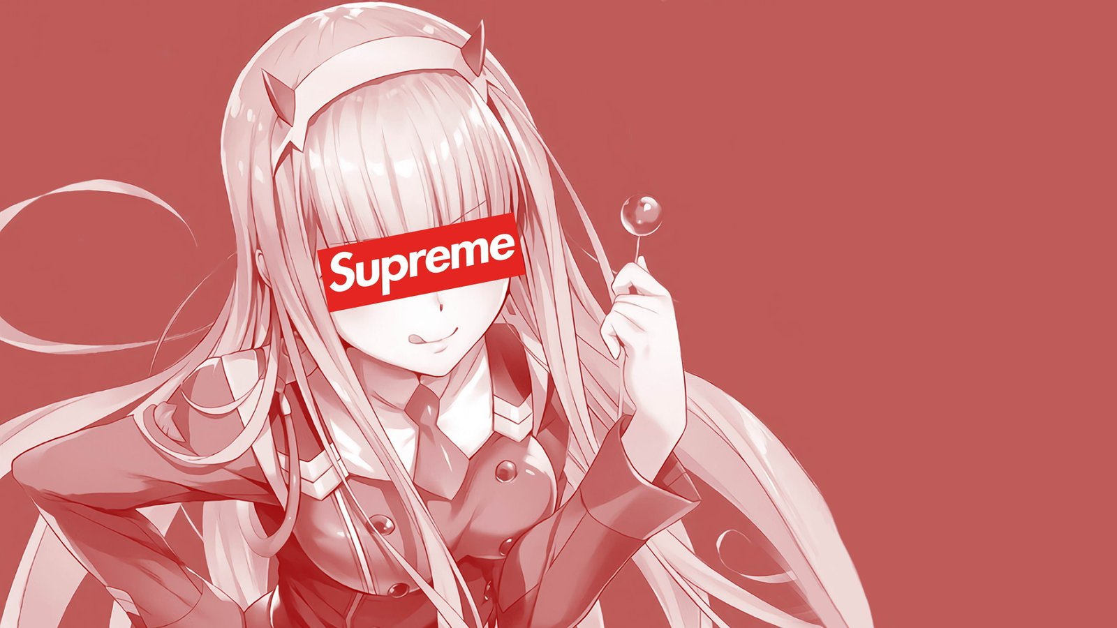 anime girls Zero Two Darling in the FranXX supreme 2k 4k