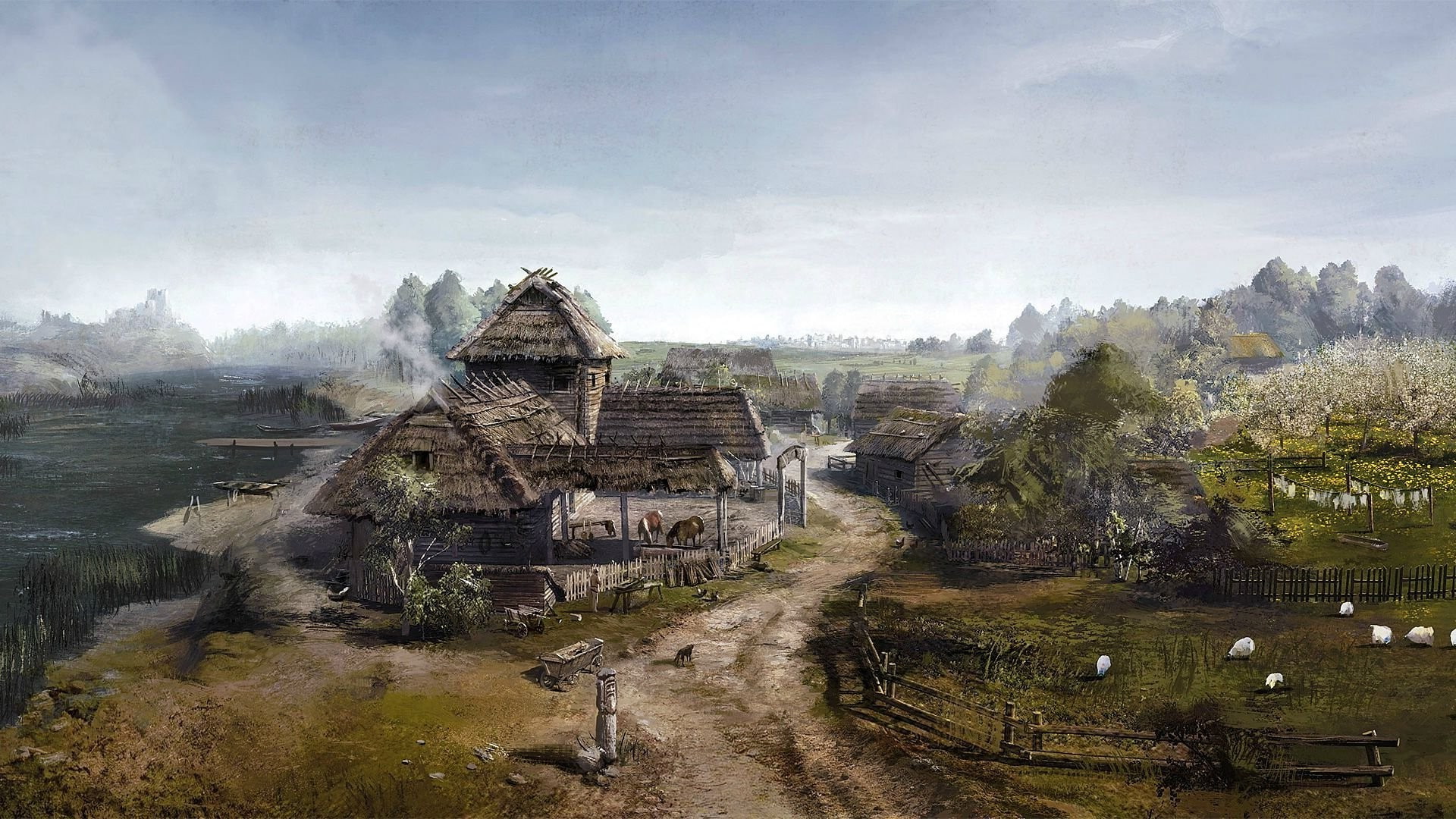 Concept Art The Witcher 3 Wild Hunt video games 2k