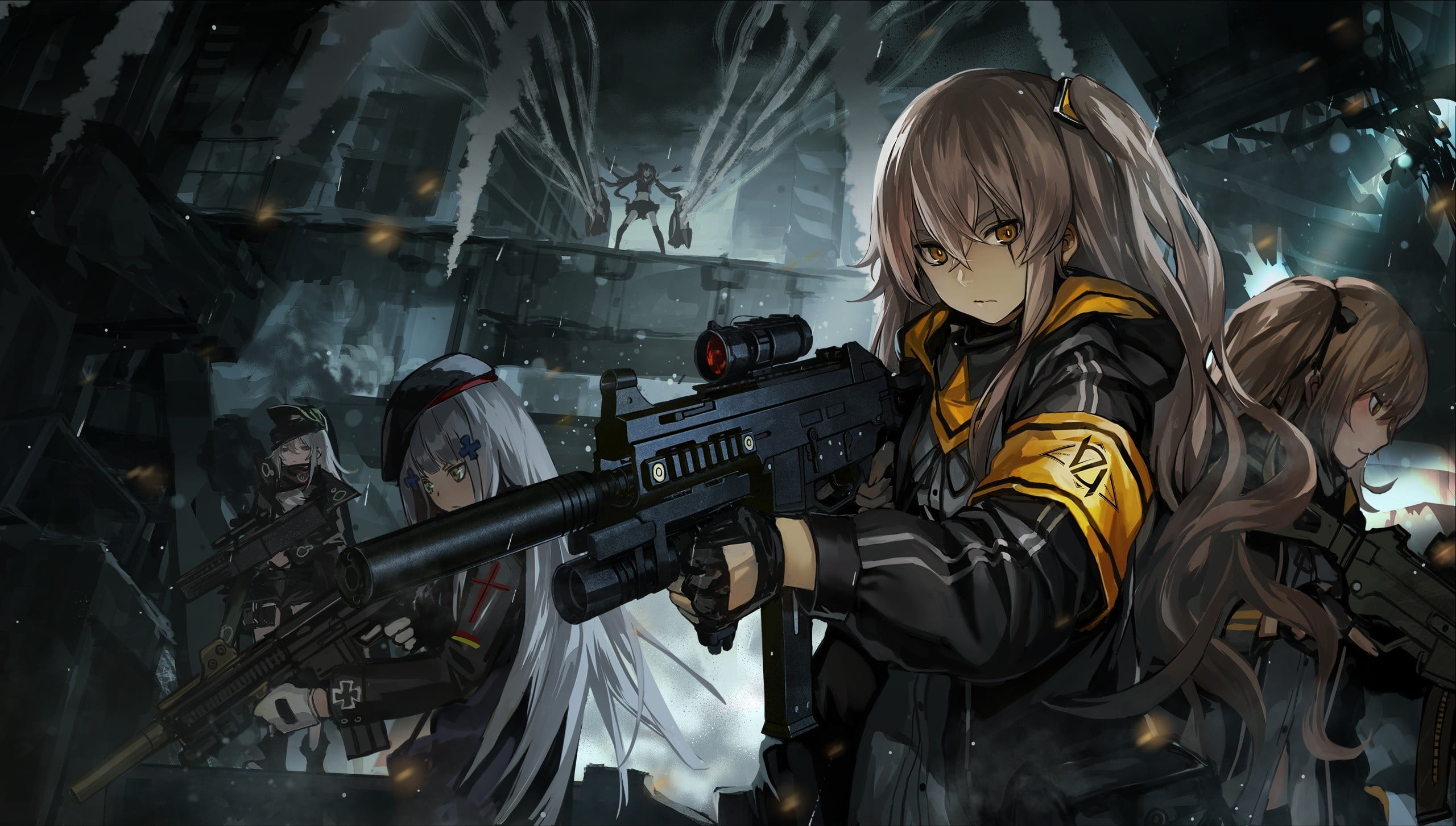 female anime characters wallpaper girls Girls Frontline 57 2k