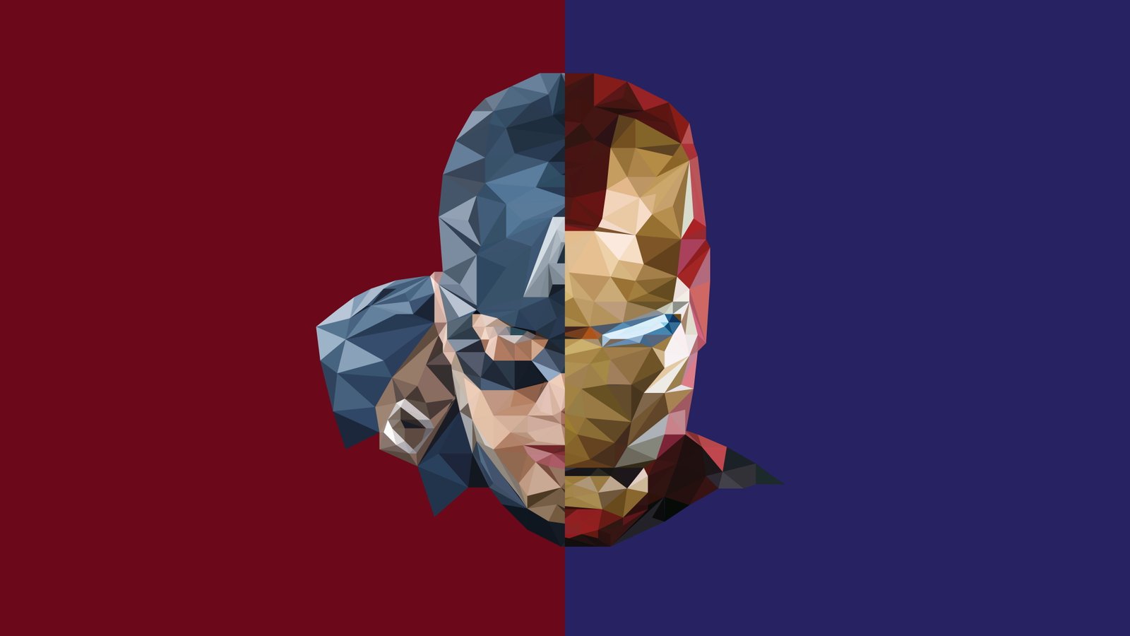 iron man captain america abstract hd artist 2k 4k 5k 8k