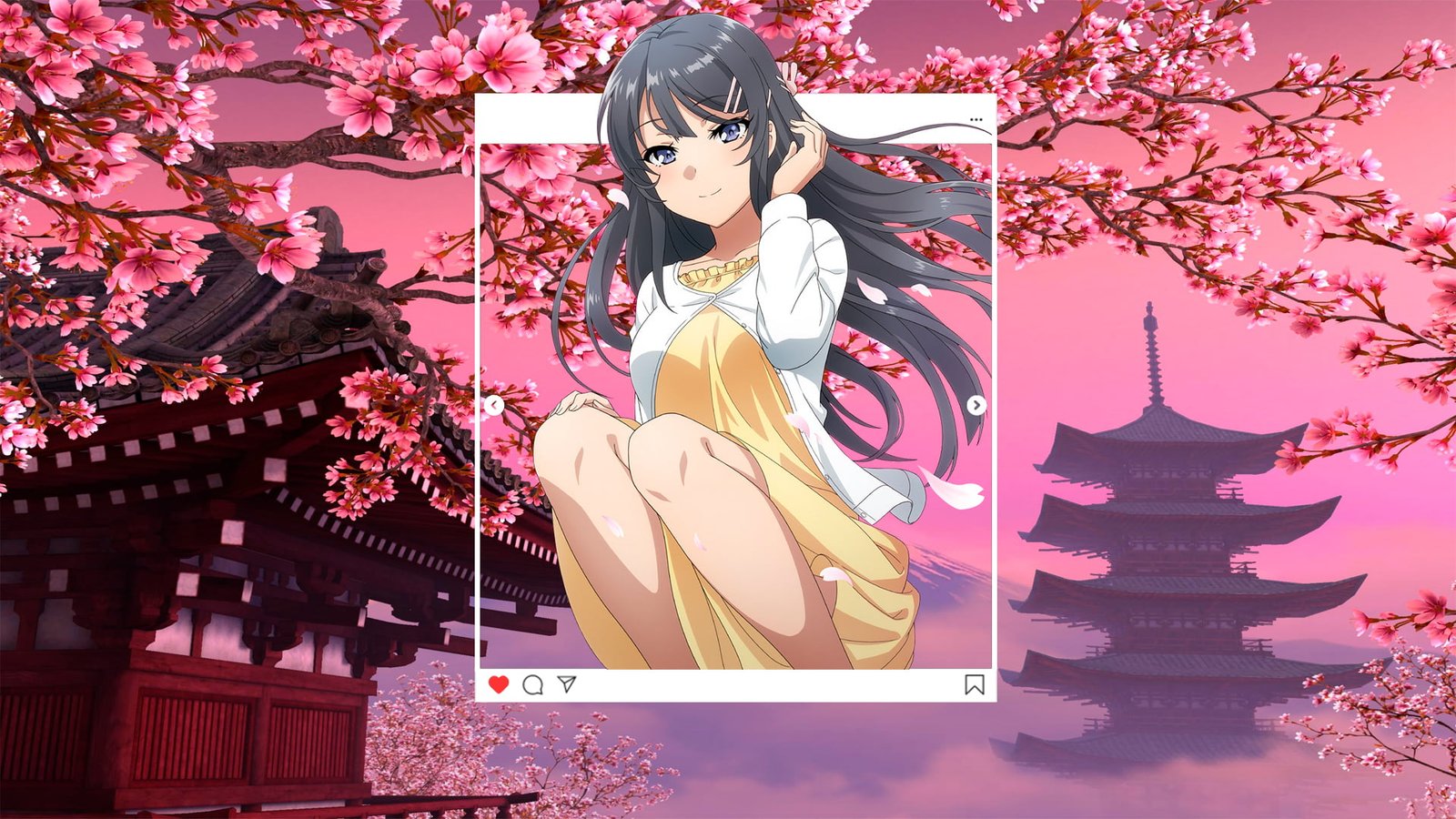Sakurajima Mai anime girls mai sakurajima bunny girl 2k