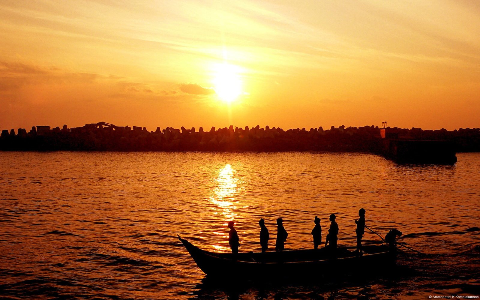Sunset beach chennai india Windows 10 Desktop Wall sky transportation 2k
