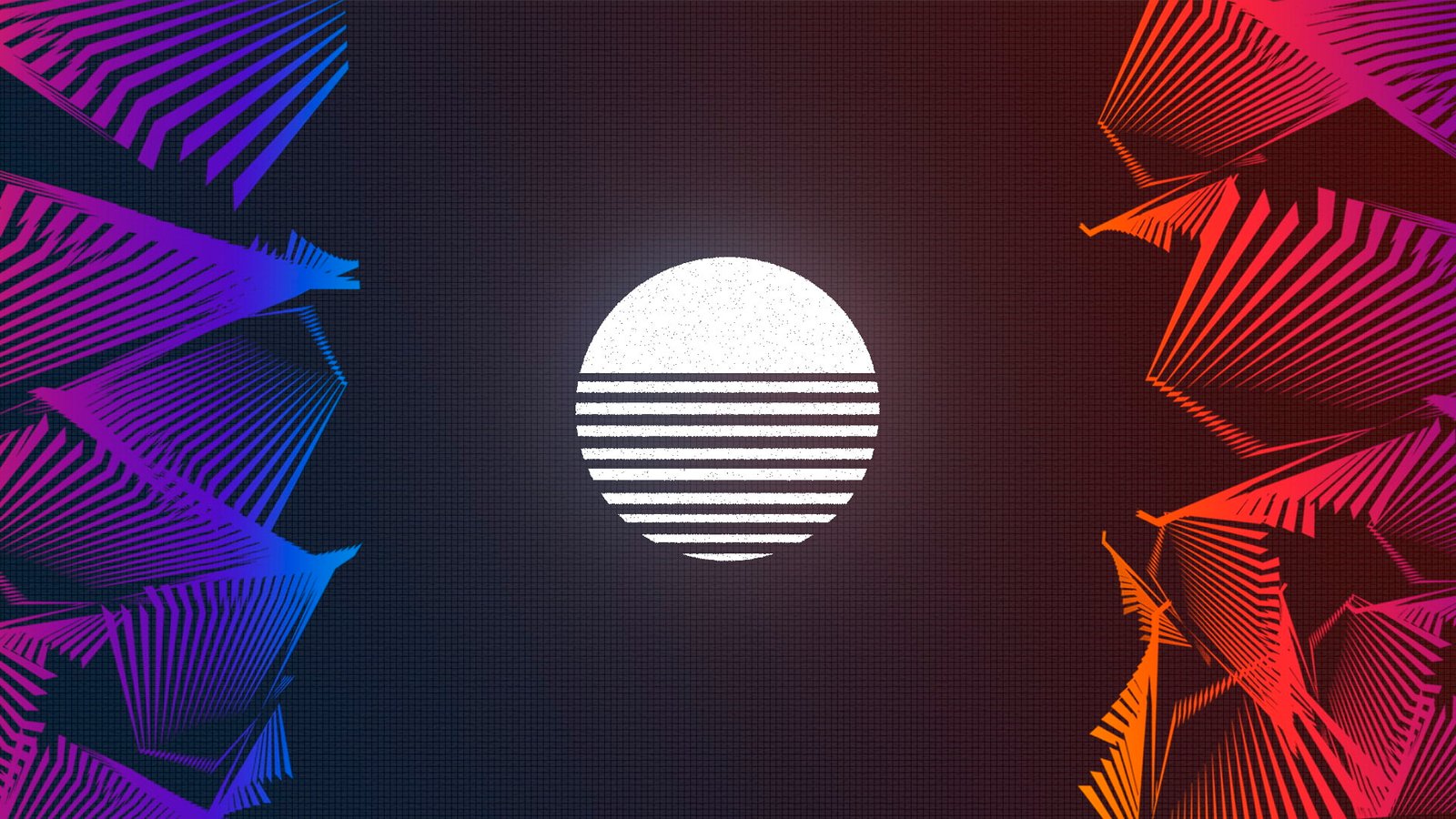 sunset Retrowave digital art abstract vaporwave 2k
